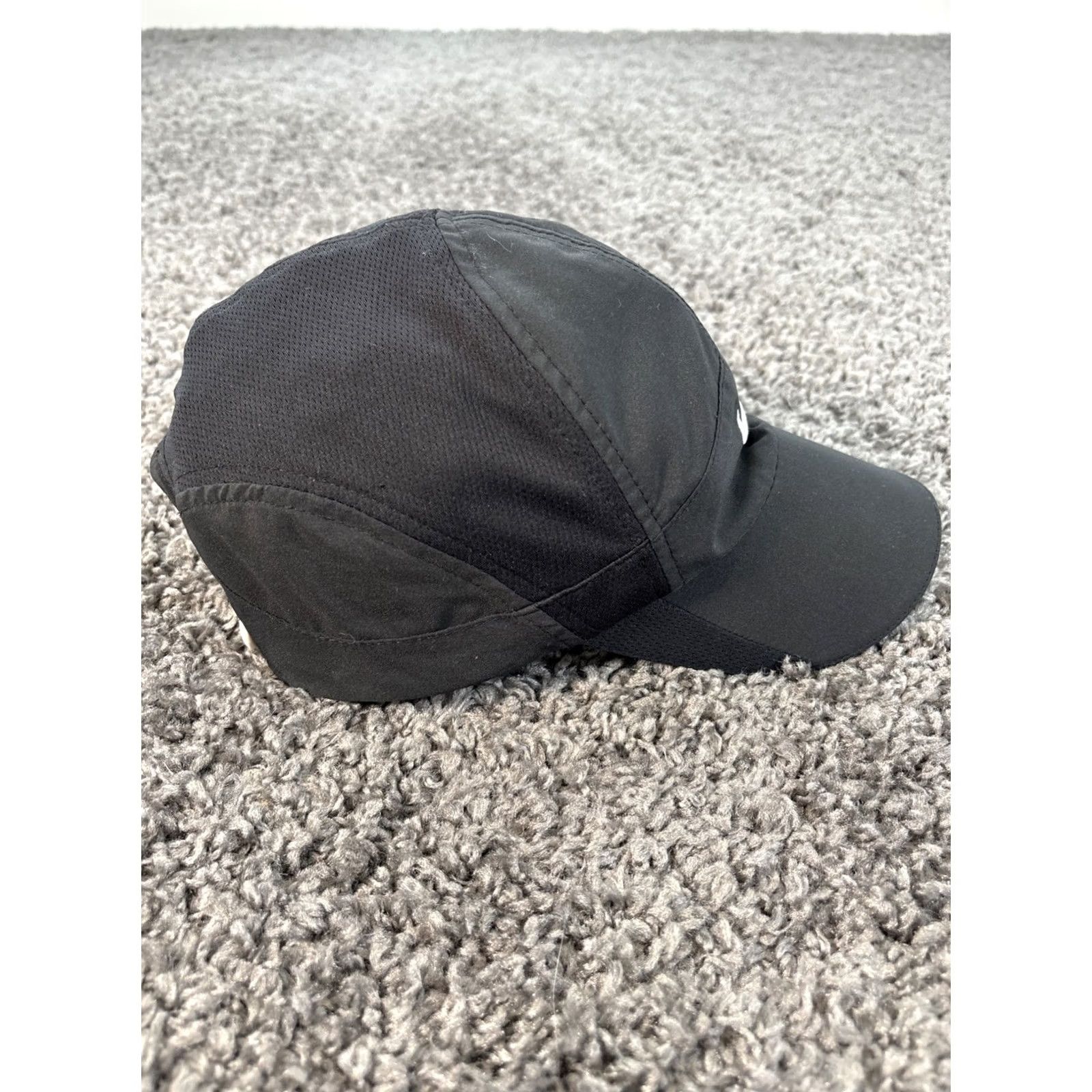 Nike NIKE Hat Mens 7 Panel Strapback Reflective Featherlight Dri-fit Black Tailwind One Size Adjustable Breathable Lightweight Sports Cap Size ONE SIZE - 4 Thumbnail