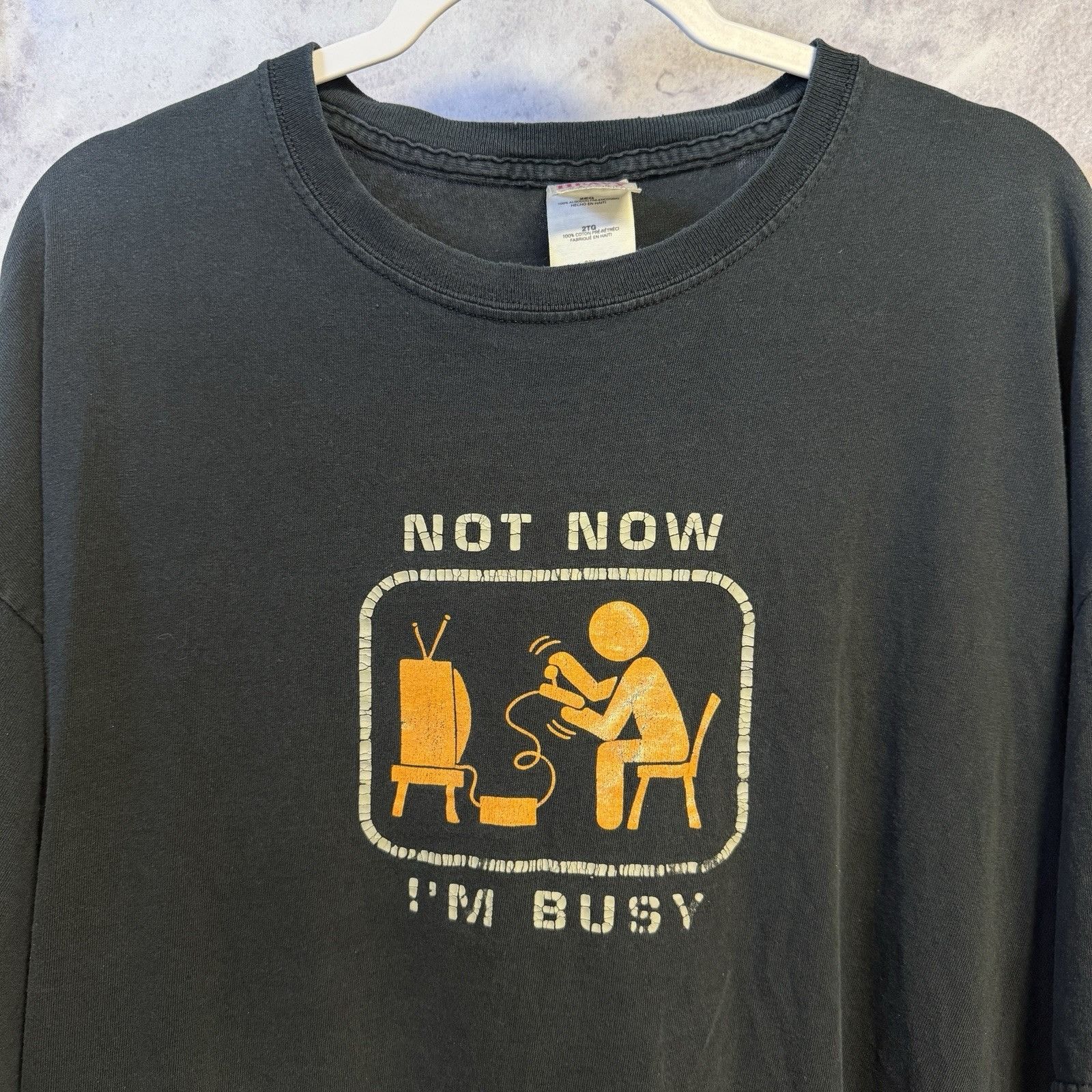 Vintage Vintage Y2K Game On Video Game T Shirt Mens 2XL 25x27.5 Size US XXL / EU 58 / 5 - 1 Thumbnail