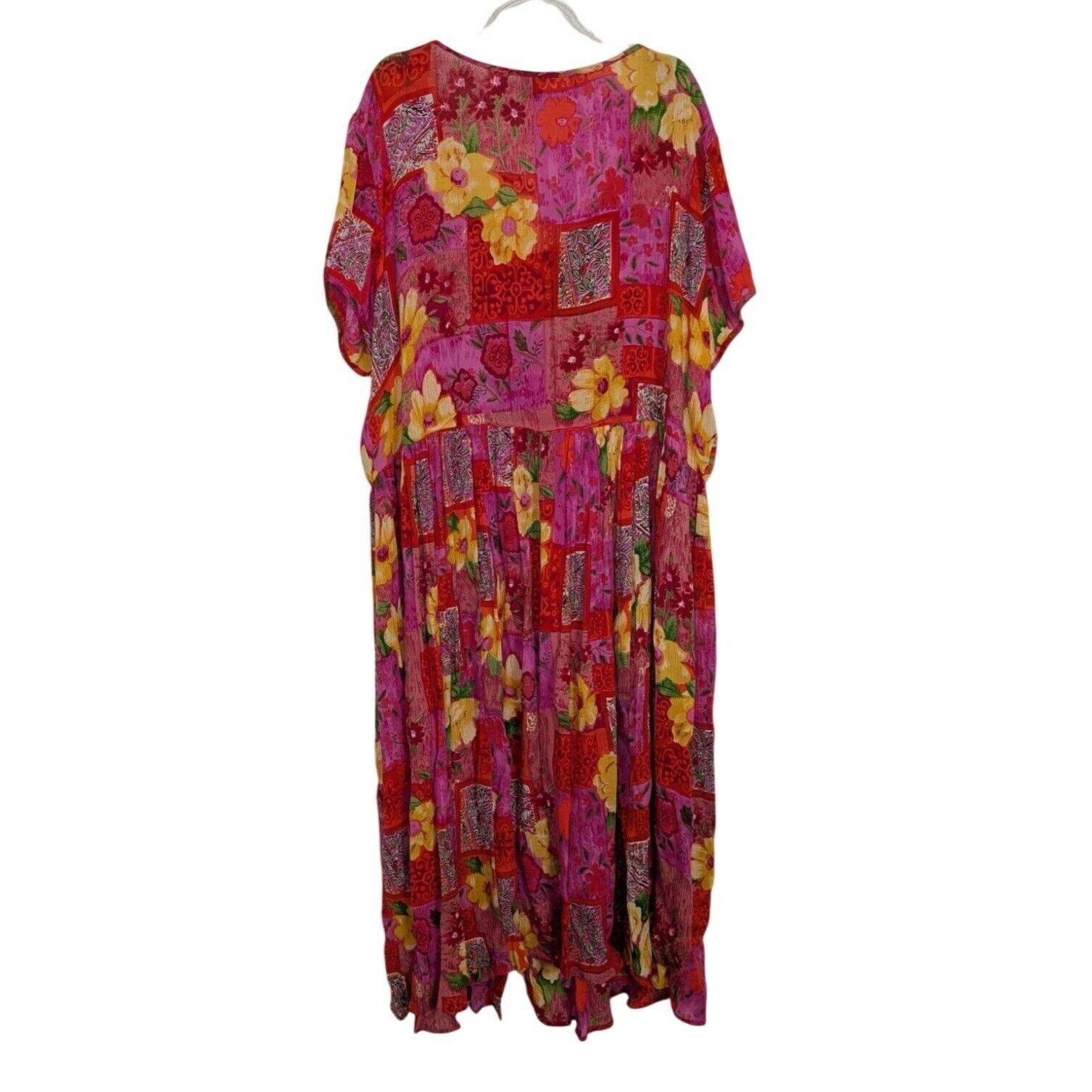 Other Bila Floral Midi Dress Womens Size XL Pink Short Sleeve Size XL / US 12-14 / IT 48-50 - 7 Thumbnail