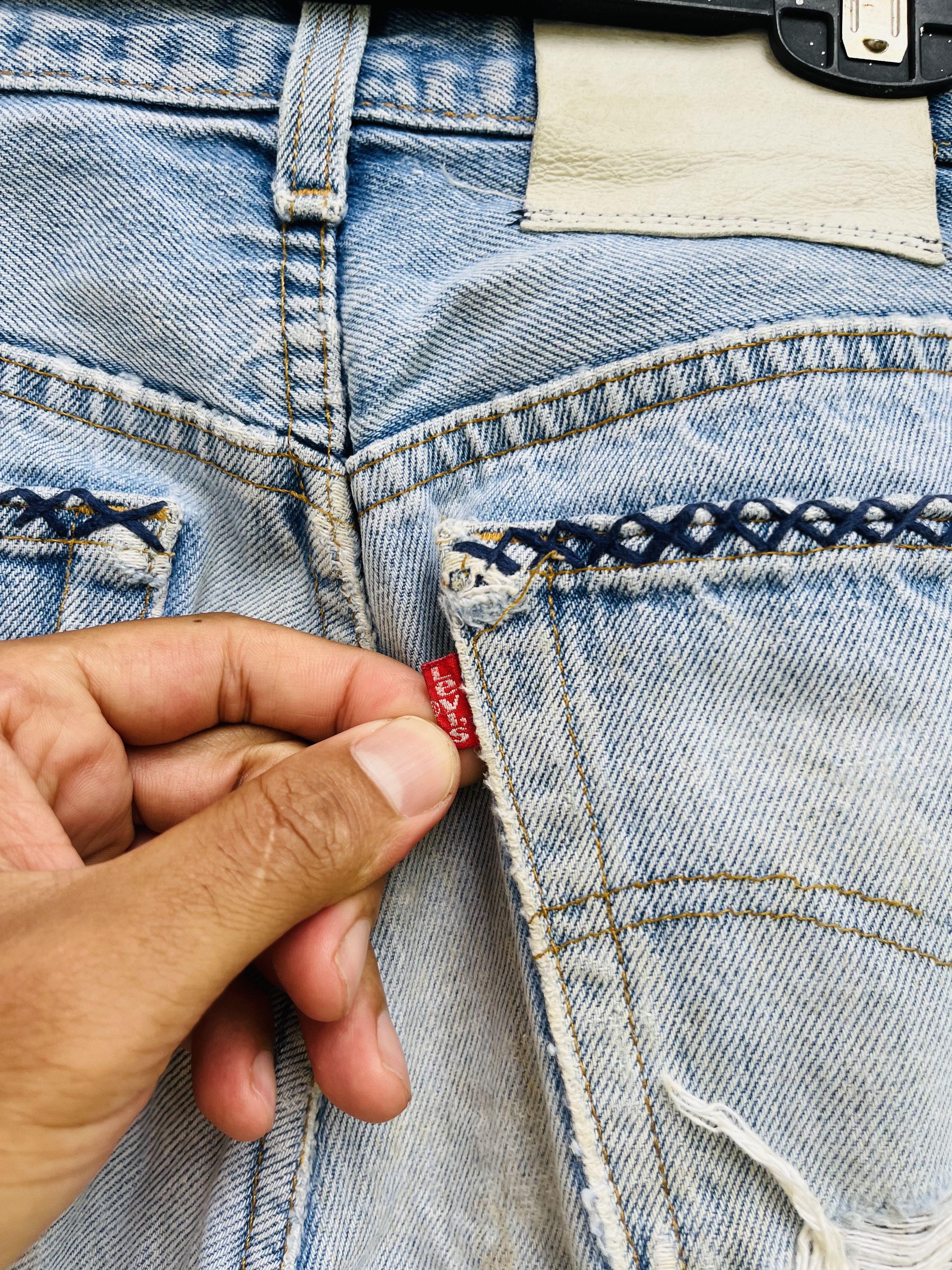 Japanese Brand × Levi's Vintage Clothing Vintage Levis Distressed Japanese Designer Style Size US 30 / EU 46 - 8 Thumbnail