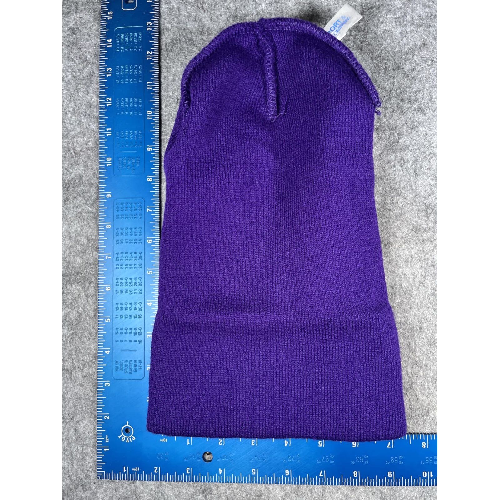 Port & Company Port & Company Hat Beanie Mens One Size Purple Weber State Knit Winter College Sports Cuffed Embroidered Mens Rhinestones? Size ONE SIZE - 6 Thumbnail