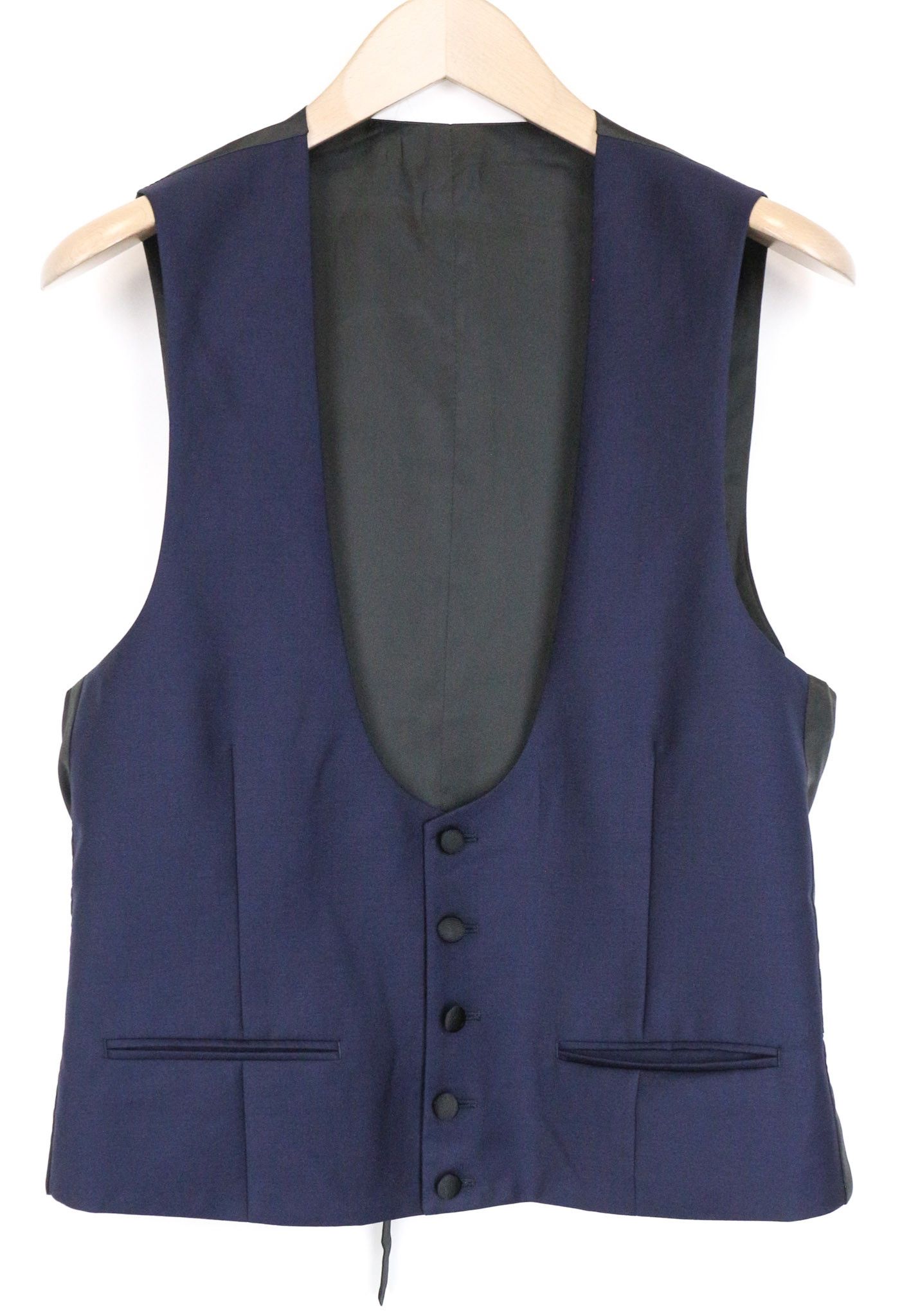 Suitsupply U-NECK UK38R Blue 2-Piece Slim Wool Tuxedo 76007 Size 38R - 2 Thumbnail