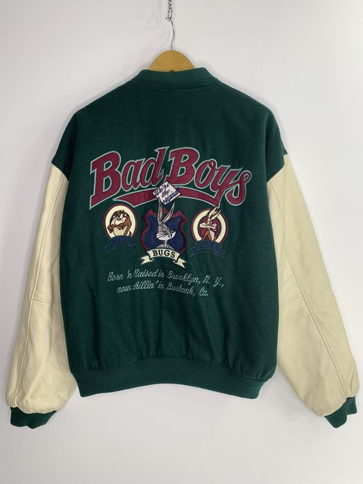 Vintage 90’ ACME “Looney Tunes Bad Boys” Varsity Jacket XL Size Grailed