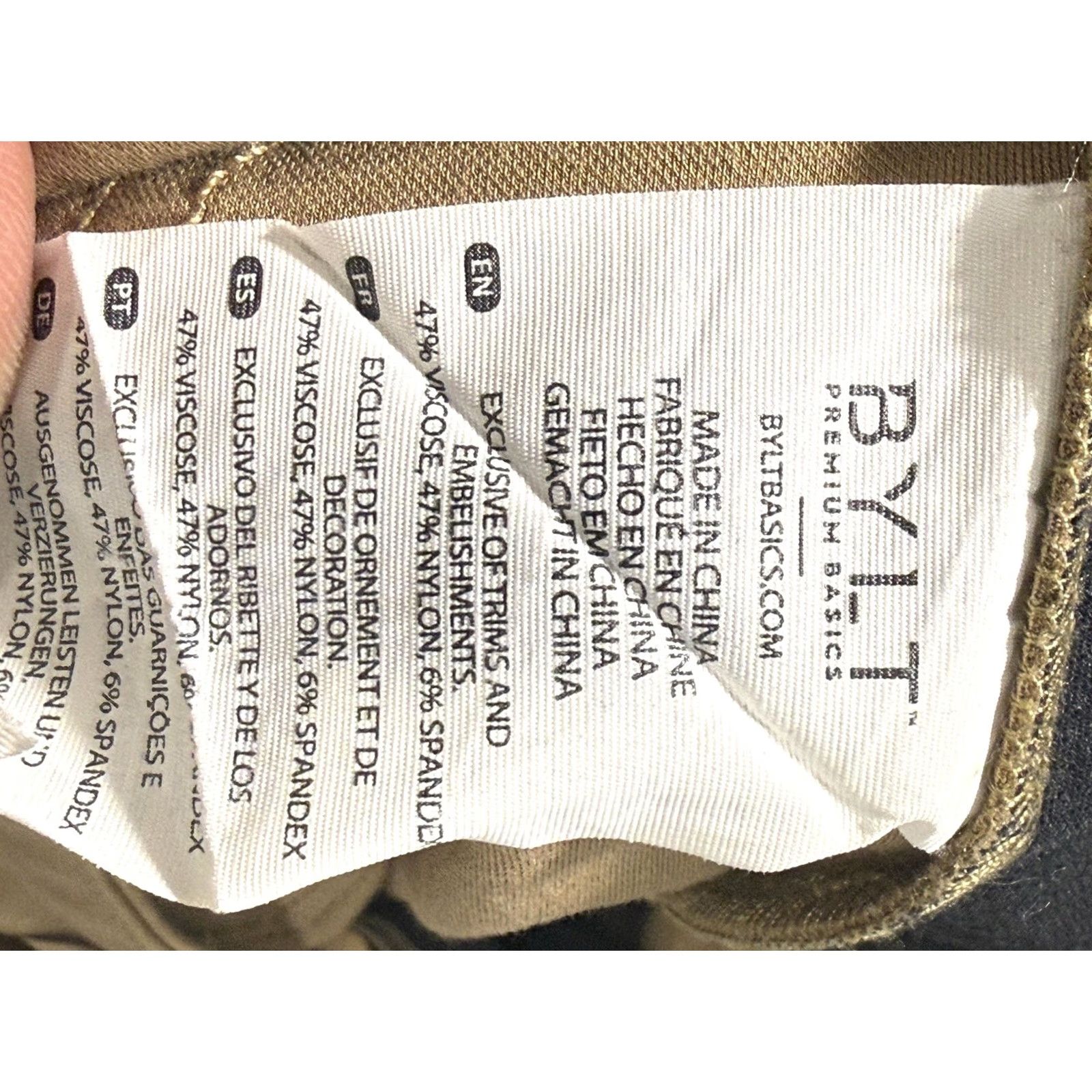 Vintage BYLT Everyday 2.0 Pants Mens 33x30 Slim Fit Performance Stretch Zip Pocket Brown Beige Chino Straight Leg 30 Inseam Modern Casual Mens Size US 36 / EU 52 - 7 Thumbnail