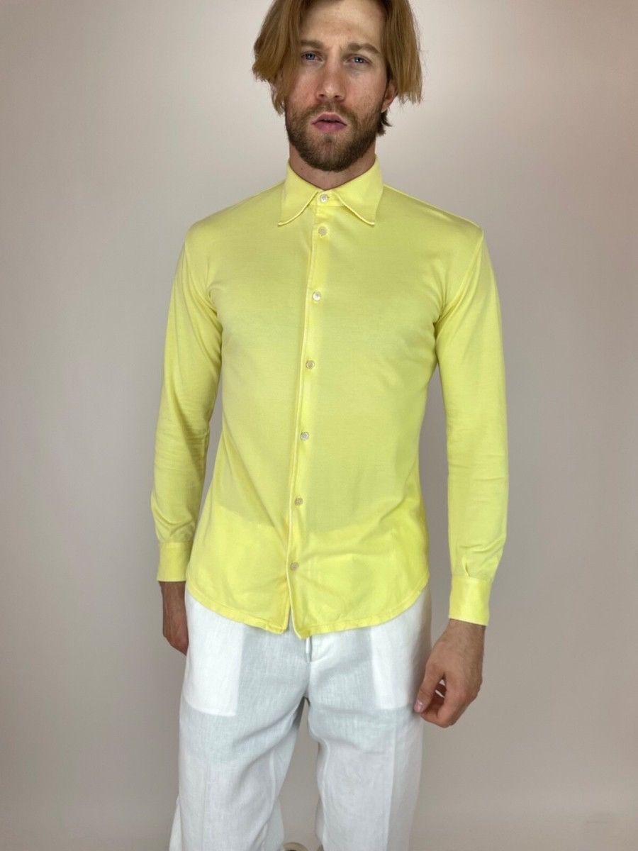 Fedeli FEDELI stretching Shirt Long Sleeve Mens size 48 Size US M / EU 48-50 / 2 - 3 Thumbnail