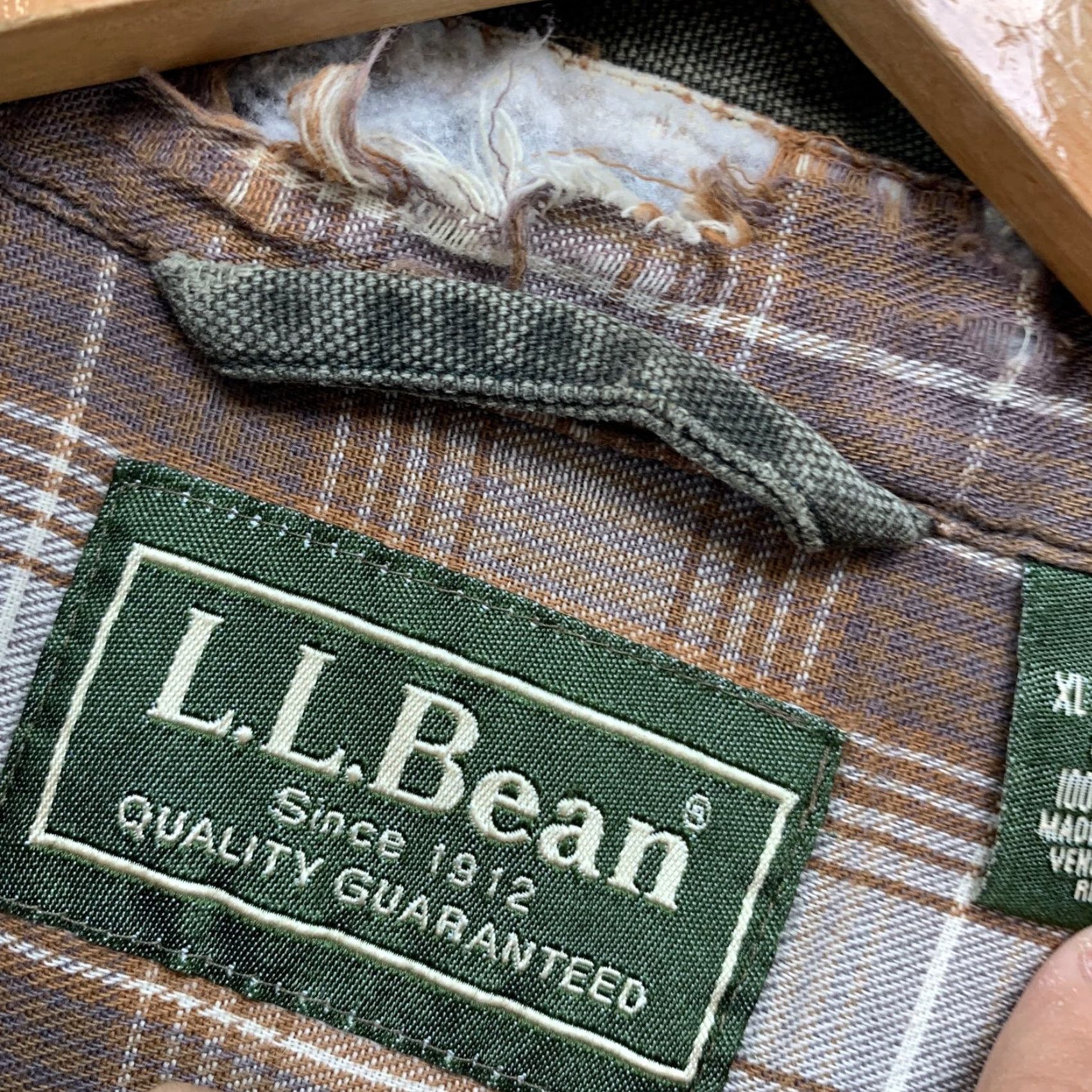 Vintage VINTAGE LL Bean Canvas Shirt Snap Jacket Mens XL Tall Green Flannel Lined XLT Outdoor Size US XL / EU 56 / 4 - 5 Thumbnail