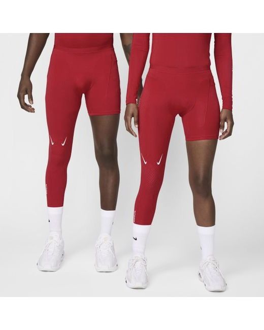 Drake × NOCTA × Nike Nocta x Nike - RED Men's SingleLeg Basketball Tight size M Size US 30 / EU 46 - 3 Thumbnail