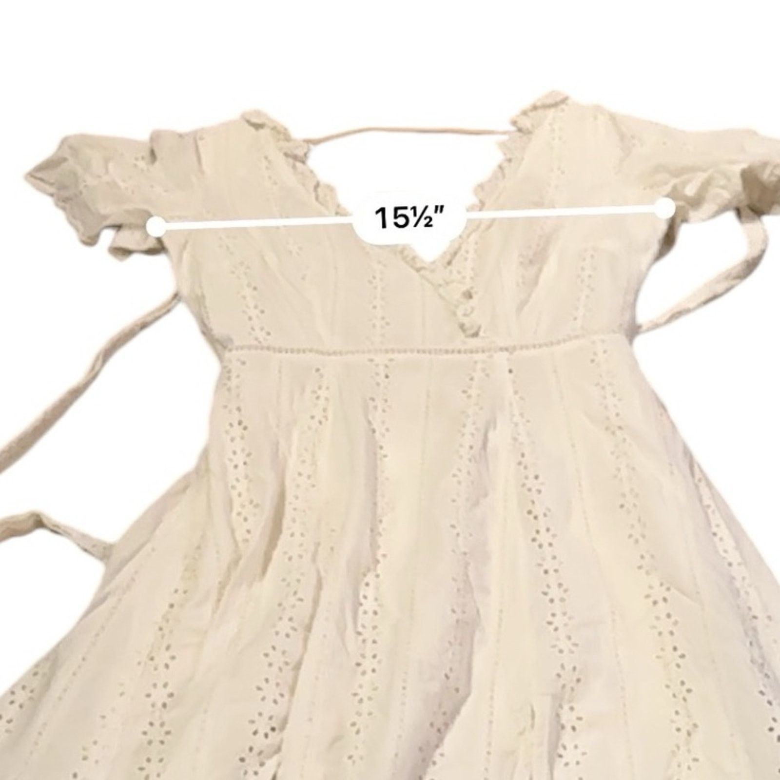 REVOLVE Finders Keepers Sundays White Eyelet Open Back Midi Dress Size S / US 4 / IT 40 - 11 Thumbnail