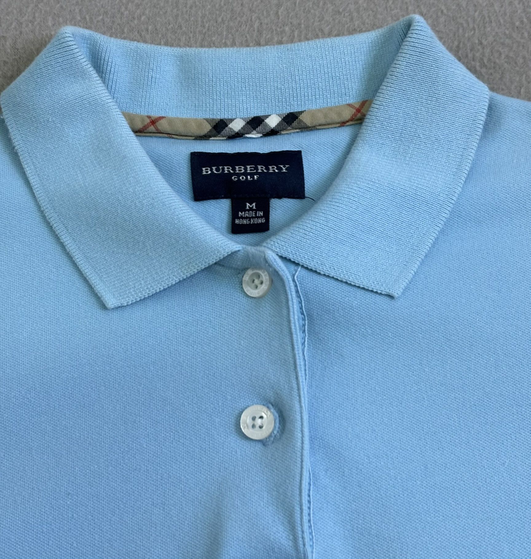 Burberry × Vintage Burberry Polo Golf vintage baby blue Medium Size M / US 6-8 / IT 42-44 - 6 Thumbnail