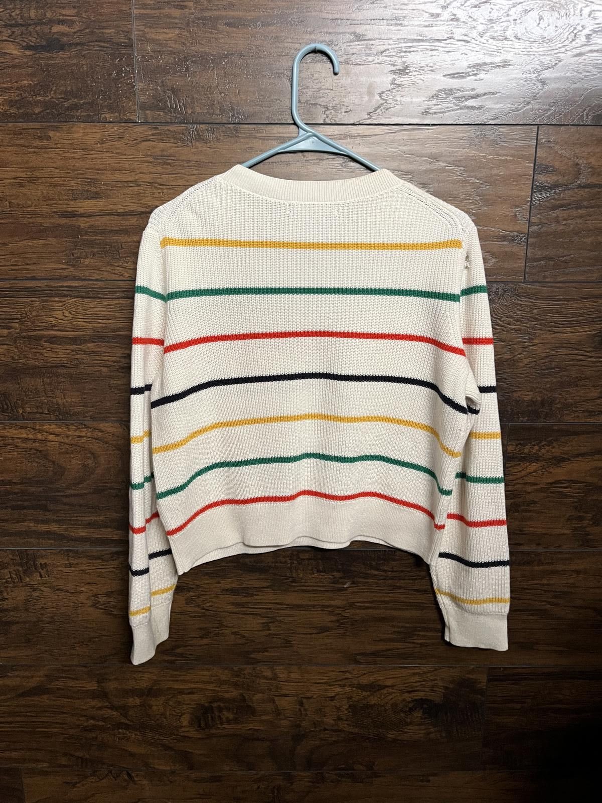 Banana Republic Banana Republic Striped Sweater - Crop Top Skinny Stripes -M Size M / US 6-8 / IT 42-44 - 2 Thumbnail