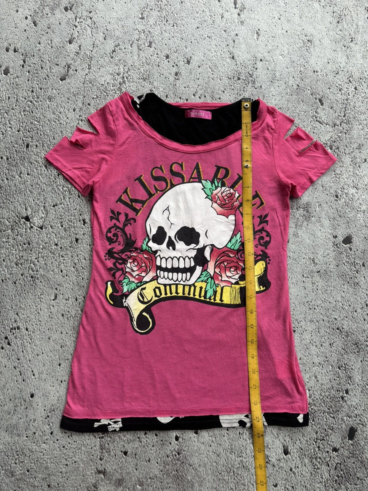 Hysteric Glamour Y2k double layer Chu XXX kissa ble skull Size M / US 6-8 / IT 42-44 - 11 Thumbnail