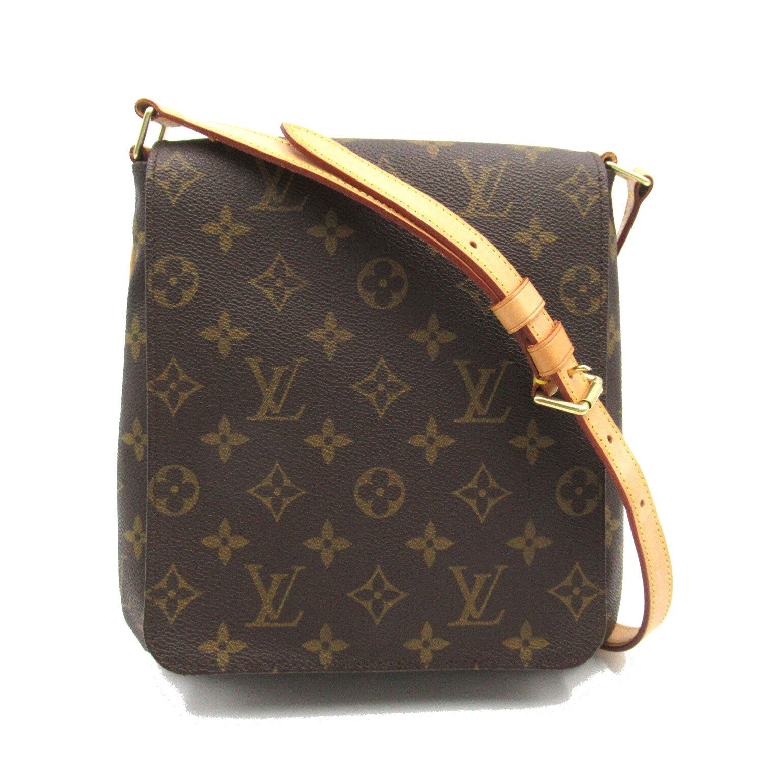 Louis Vuitton Louis Vuitton Musette Salsa Short Shoulder Bag Coated Canvas Monogram Brown Size ONE SIZE - 1 Thumbnail