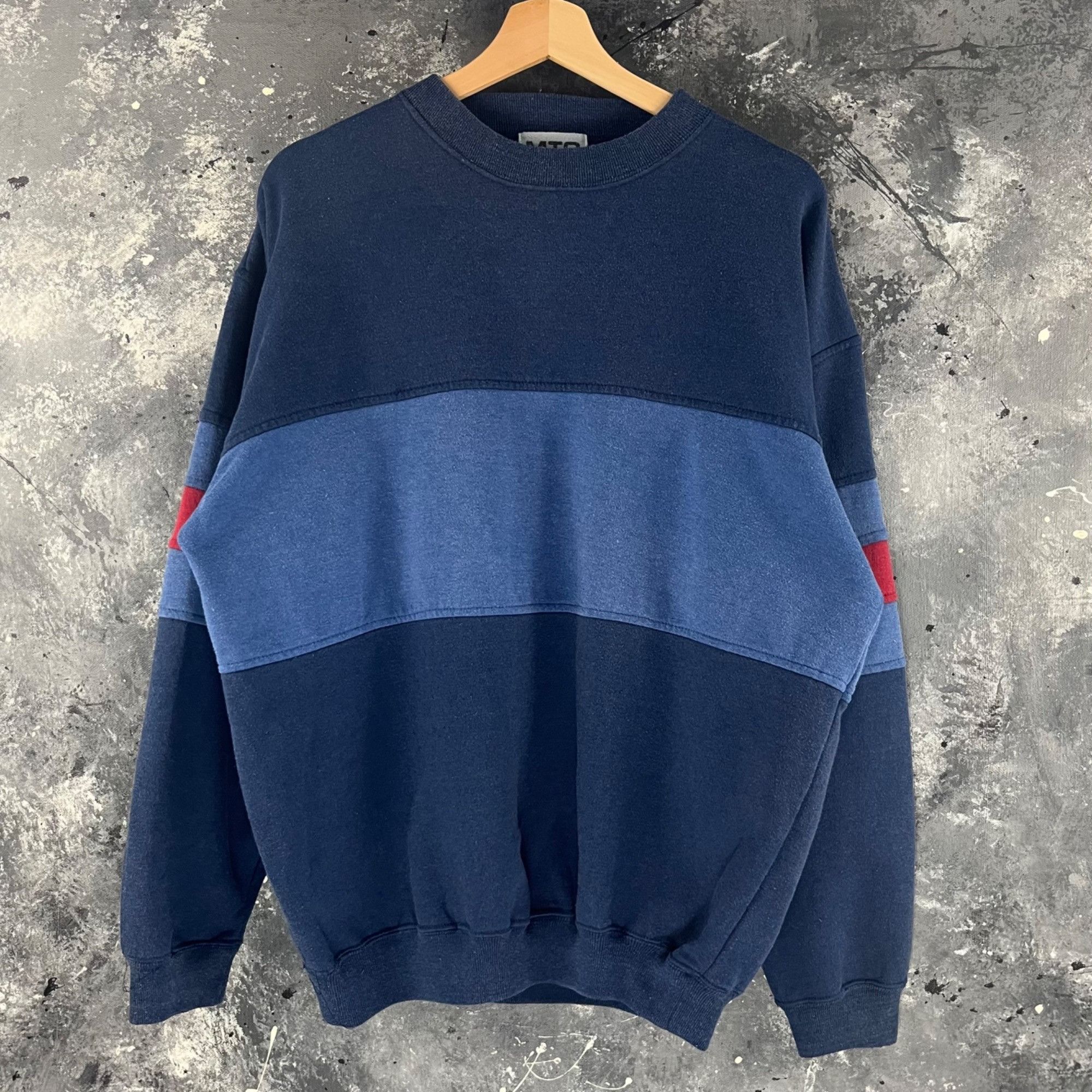Vintage Vintage 90’s Stripe sweatshirt Size US L / EU 52-54 / 3 - 1 Thumbnail