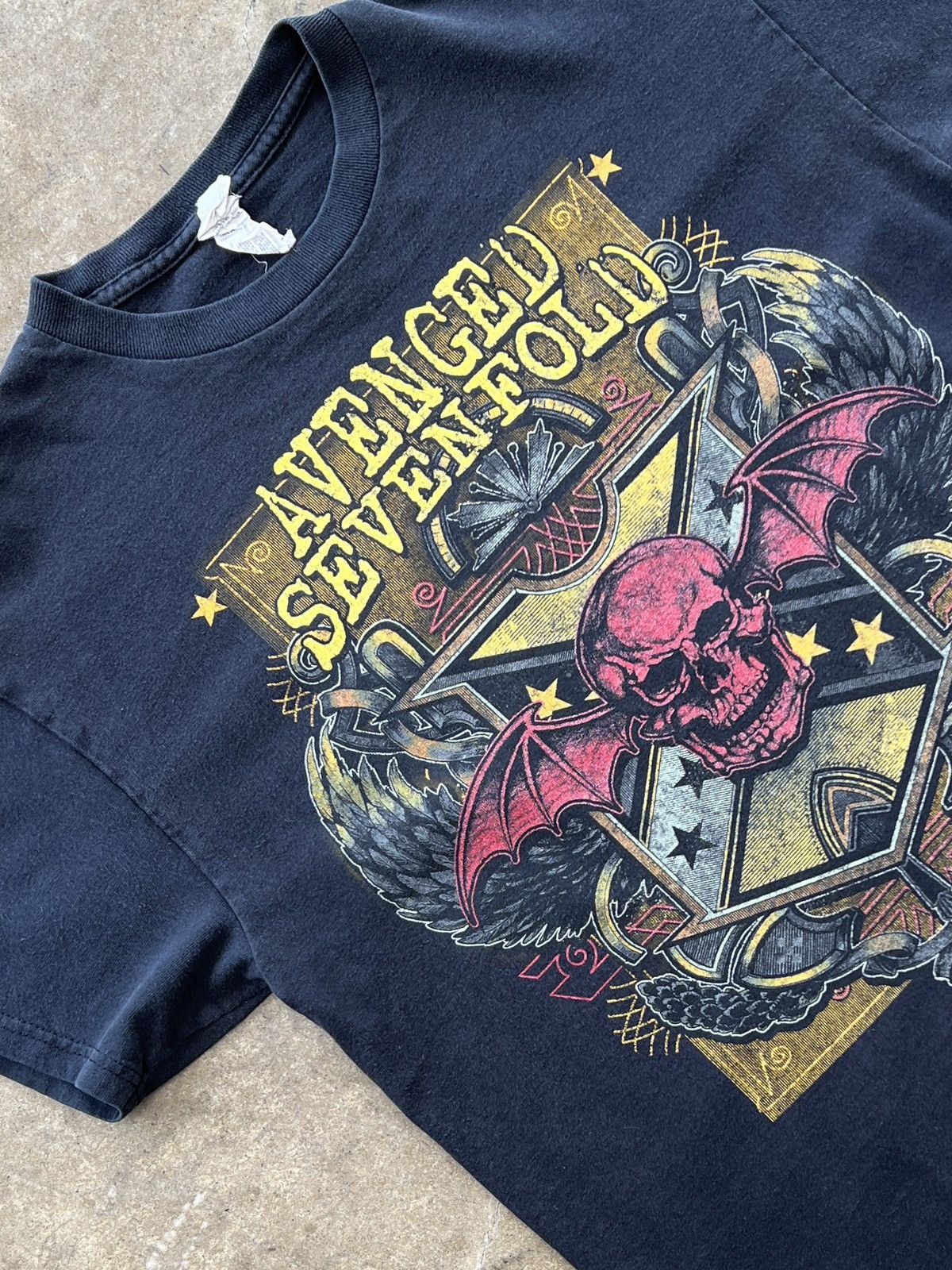 Band Tees Vintage 2008 Avenged Sevenfold Skull Band Tee Medium Size US M / EU 48-50 / 2 - 1 Thumbnail