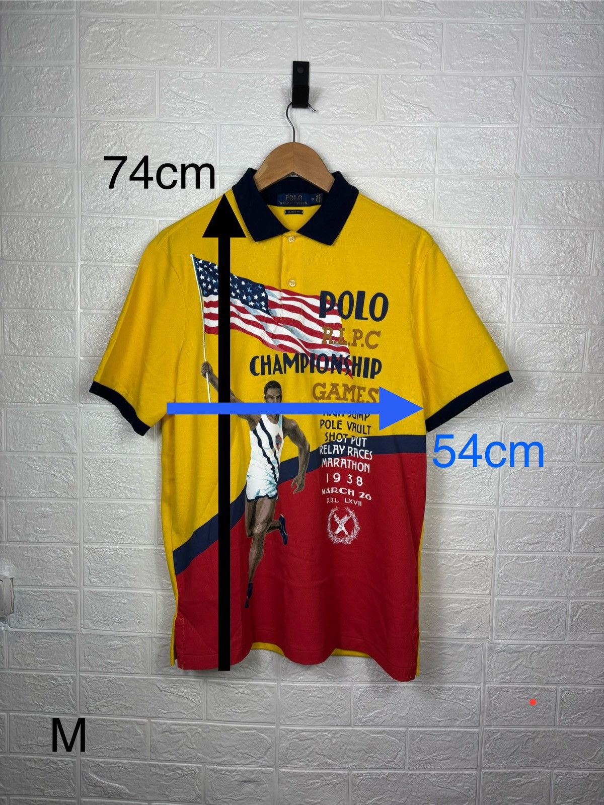 Polo Ralph Lauren Polo Ralph Lauren Stadium Olympic Track Championship T-Shirt Size US M / EU 48-50 / 2 - 2 Thumbnail