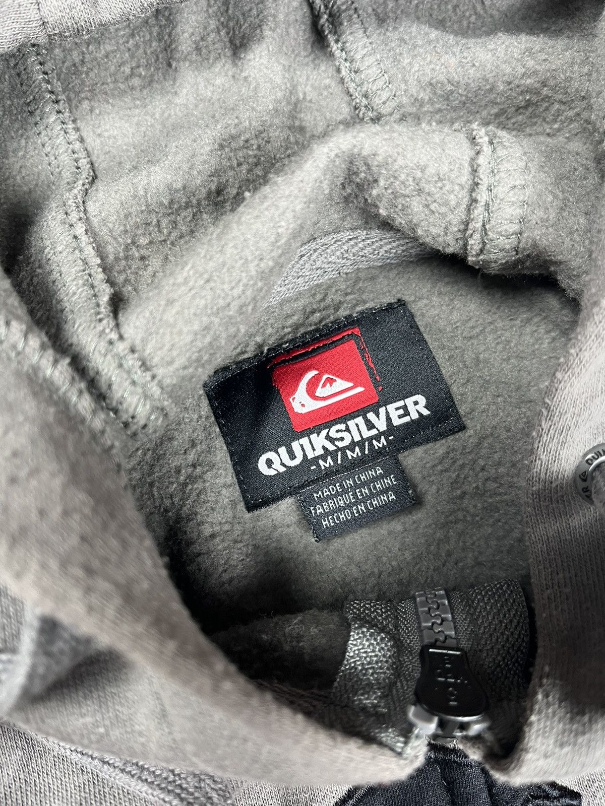 Quiksilver Y2K SURF STYLE QUIKSILVER VINTAGE ZIP-UP HOODIE Size US M / EU 48-50 / 2 - 5 Thumbnail