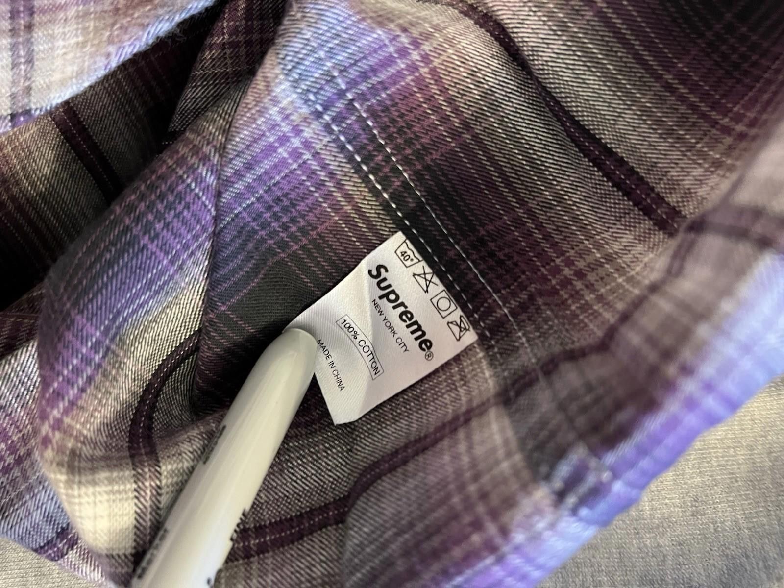 Supreme FW10 SUPREME HOMBRE PLAID SHIRT BLACK LARGE Size US L / EU 52-54 / 3 - 5 Thumbnail