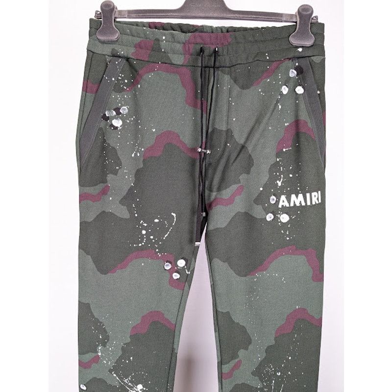 Amiri o1rshd1 Army Logo Sweatpant in Camo Size US 32 / EU 48 - 3 Thumbnail