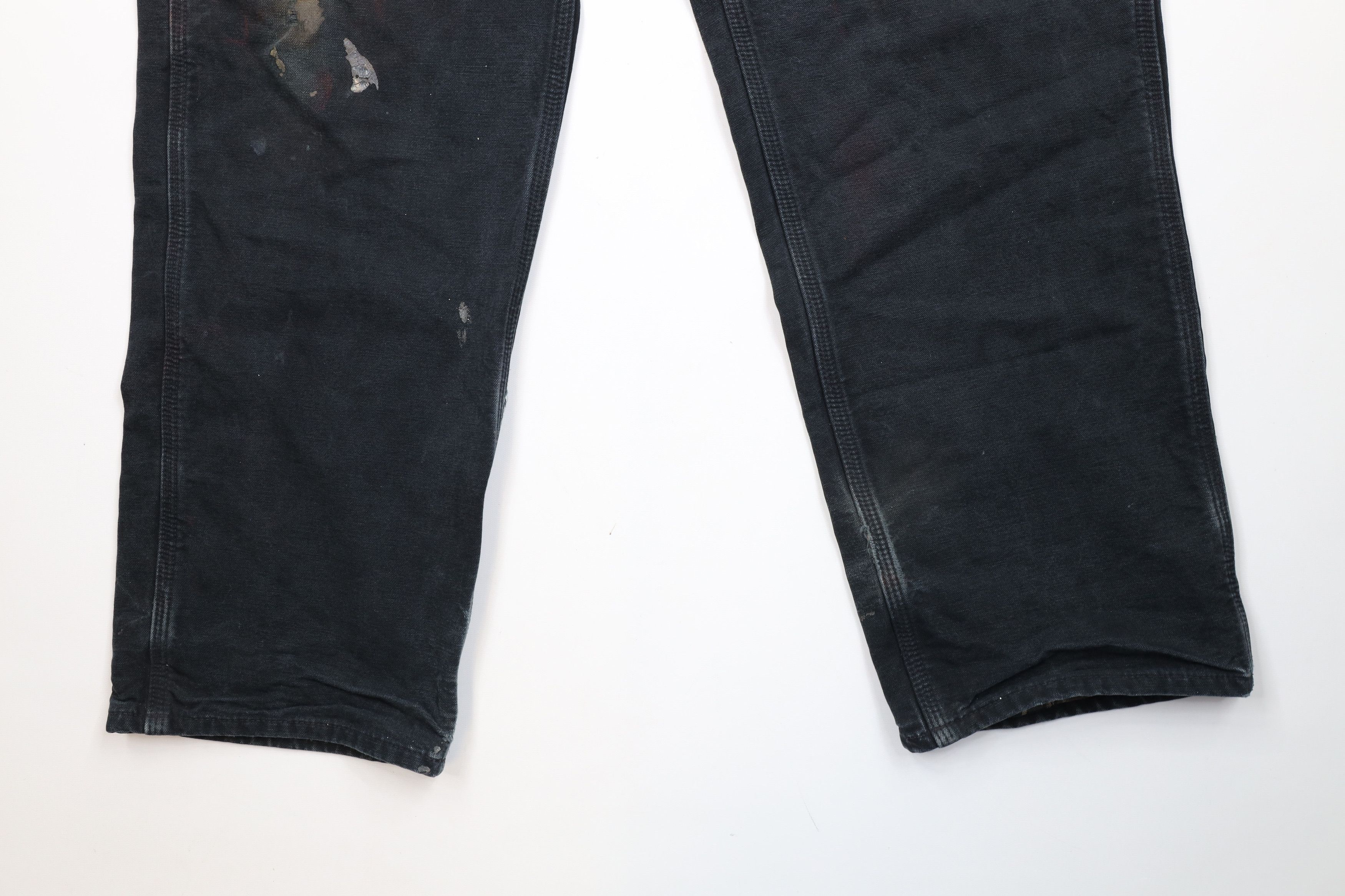 Carhartt Vintage 90s Carhartt Flannel Lined Wide Leg Canvas Pants Size US 38 / EU 54 - 5 Thumbnail