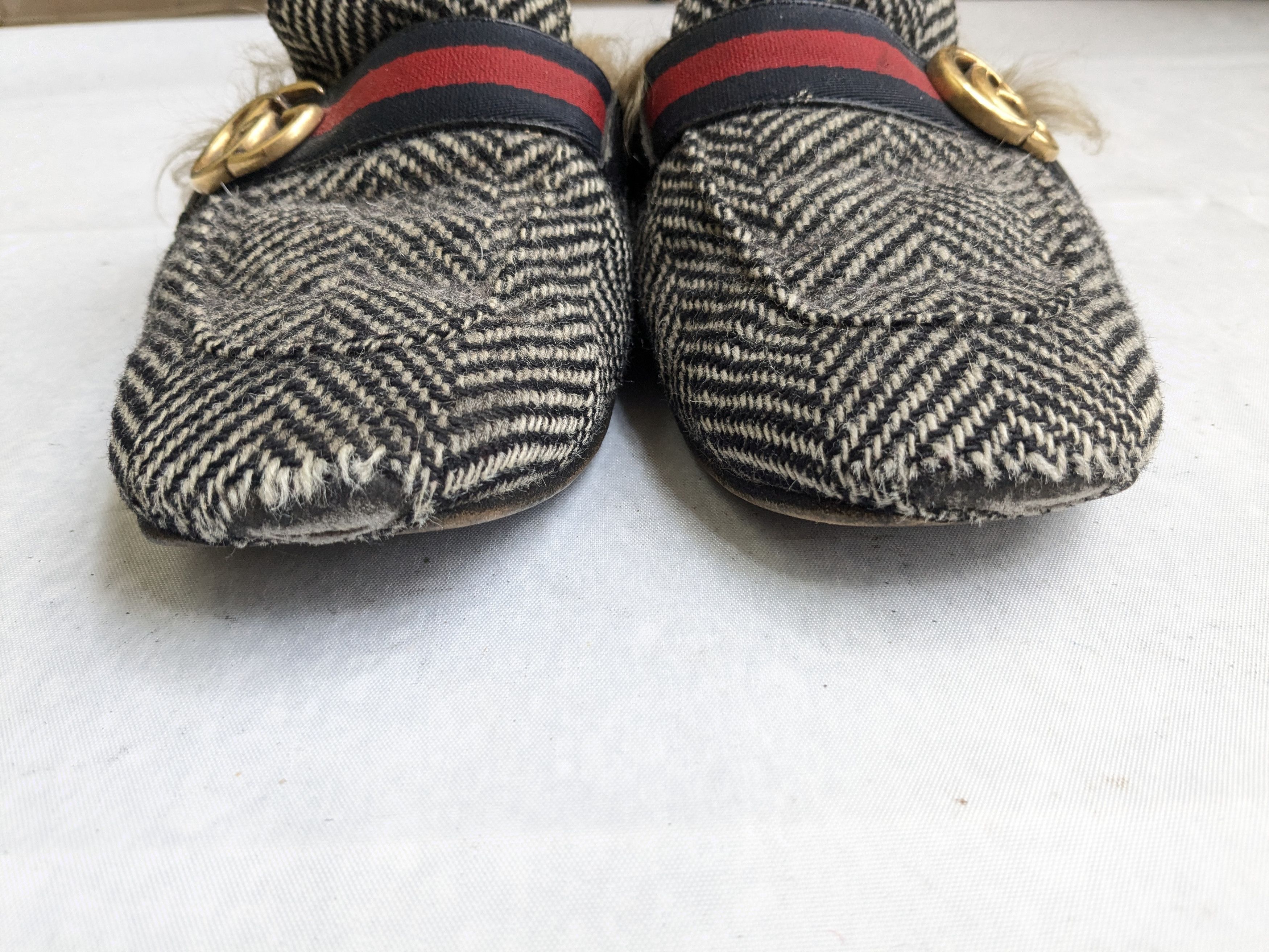 Gucci Gucci Princetown Horsebit Loafers 9 Herringbone Fur Size US 9 / EU 42 - 5 Thumbnail