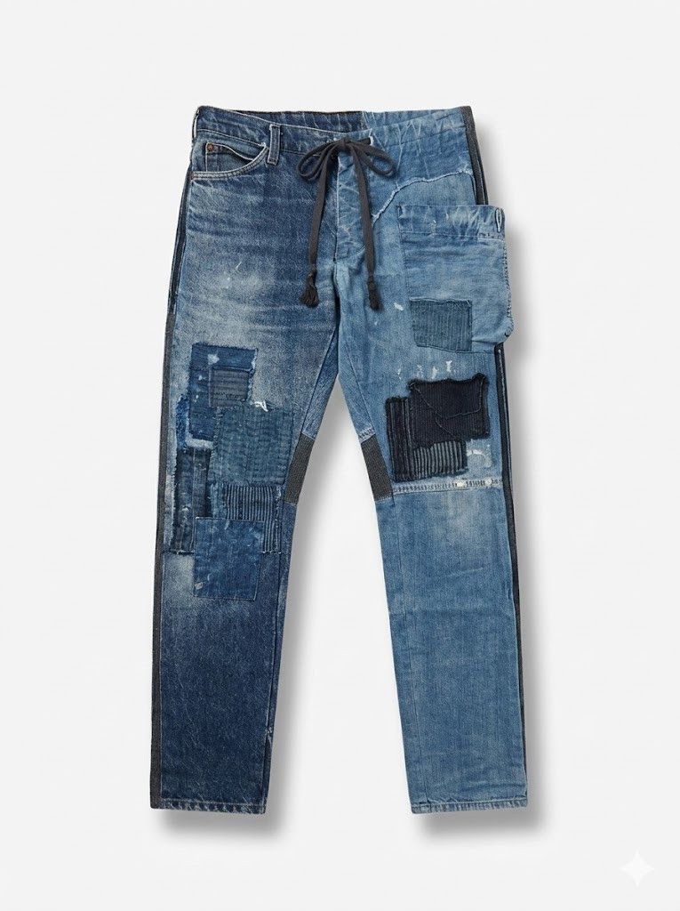 Greg Lauren Vintage denim GLI slim fit pant Size US 30 / EU 46 - 1 Thumbnail