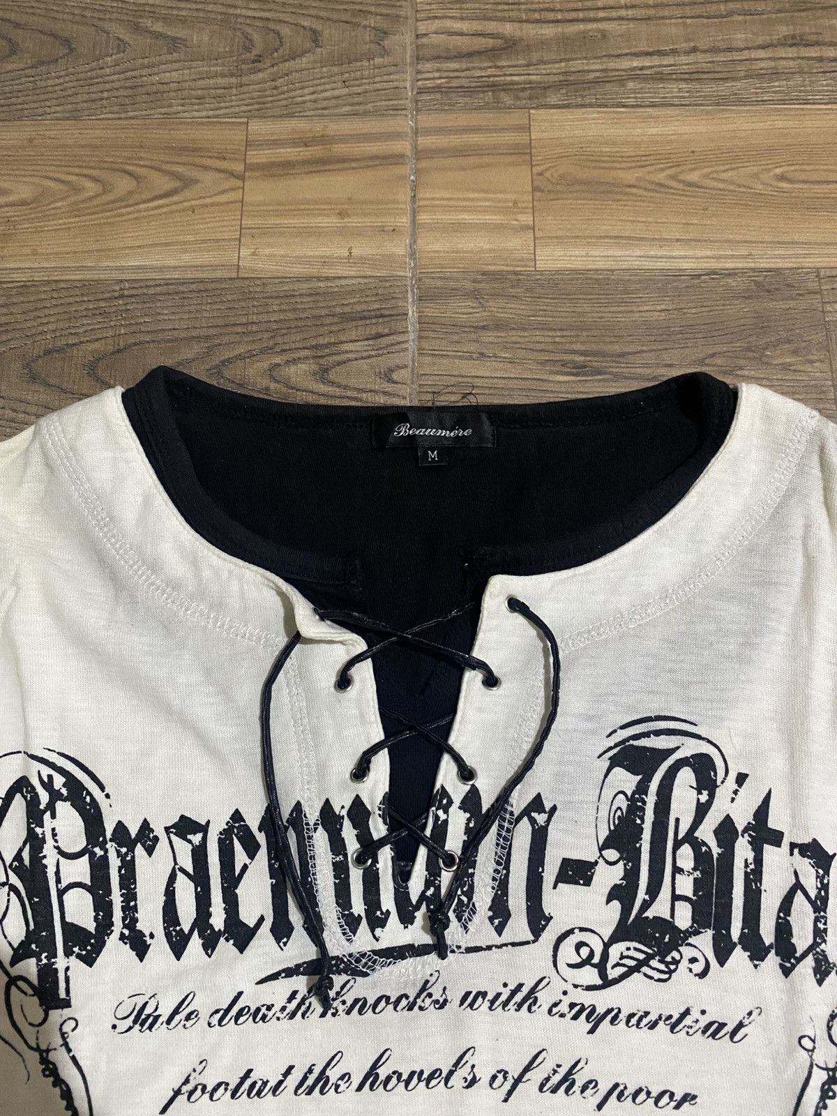 Japanese Brand × Vintage BEAUMERE POEM BONDAGE LONG SLEEVE TEE Size US M / EU 48-50 / 2 - 3 Thumbnail