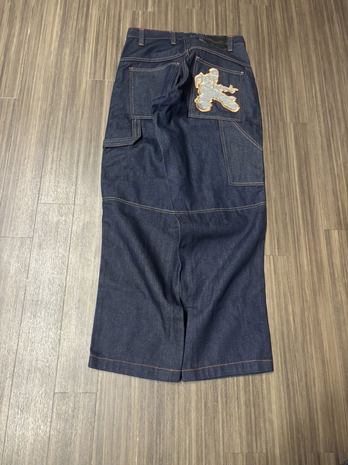 Vintage Y2K Urban Edge baggy jeans 30x32 embroide carpenter wide-leg Size US 30 / EU 46 - 1 Thumbnail