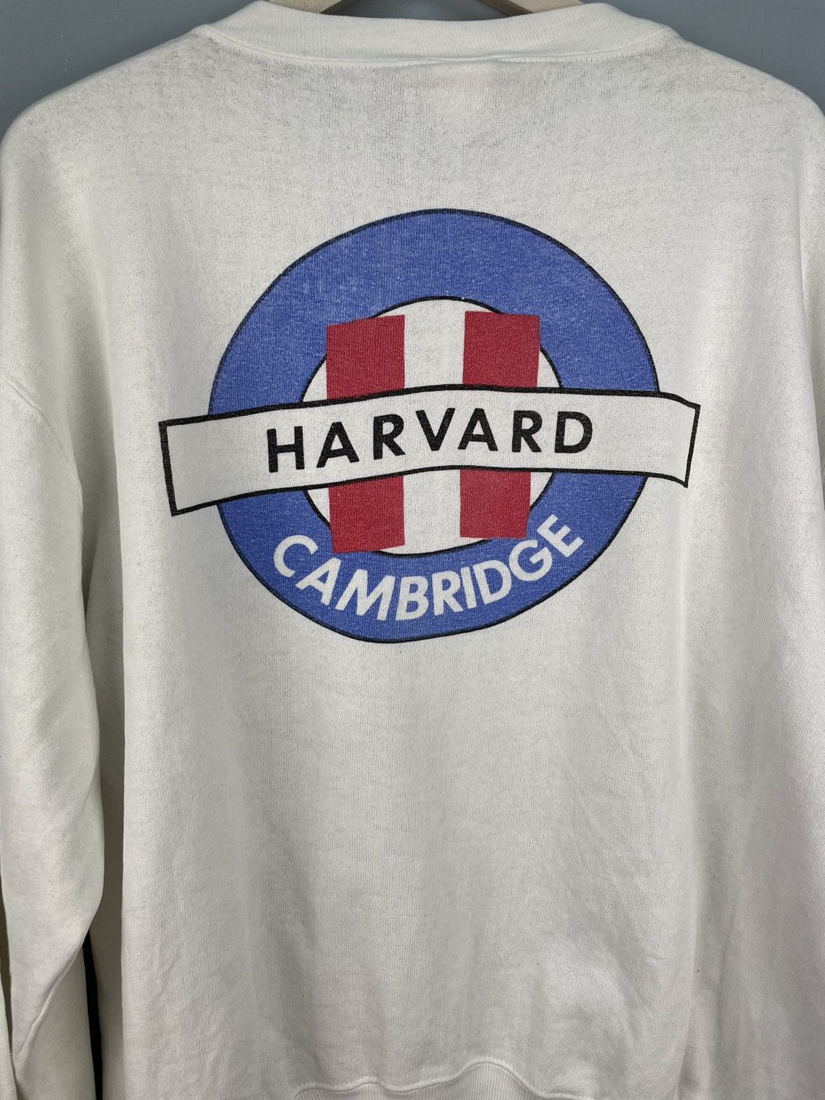 Vintage Vintage 80s Harvard Cambridge University sweatshirt Size US XL / EU 56 / 4 - 5 Thumbnail