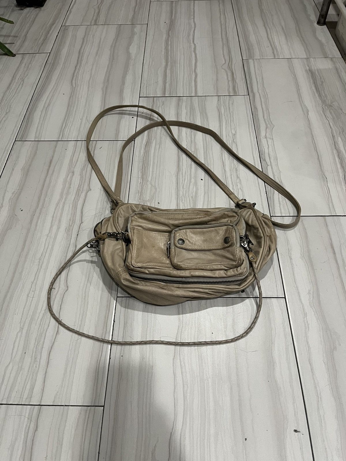 Allsaints AW 2007 Allsaints white leather bag Size ONE SIZE - 1 Thumbnail