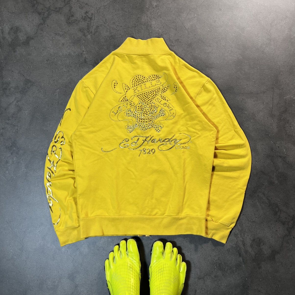 Ed Hardy Vintage Y2K Ed Hardy Swag Zip Sweatshirt Big Logo Skull Size US S / EU 44-46 / 1 - 10 Thumbnail