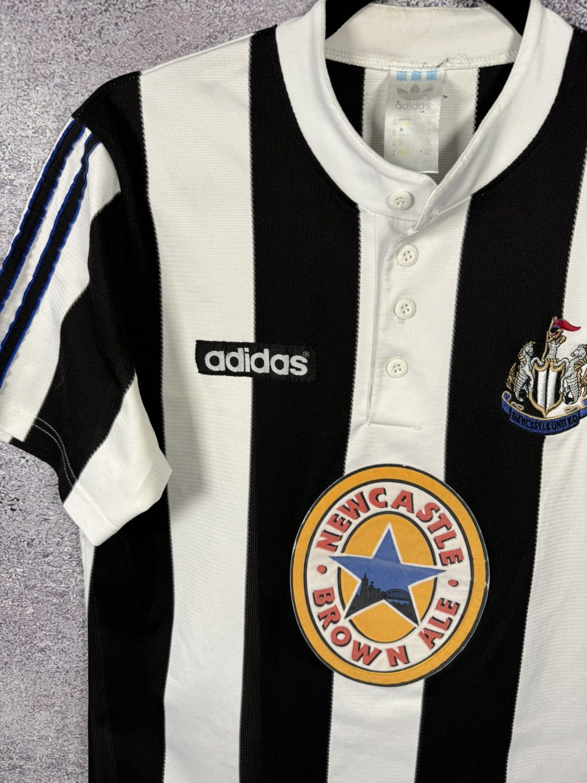 Adidas × Vintage 90’s Vintage Newcastle United 1995/96 Adidas Soccer Jersey Size US S / EU 44-46 / 1 - 4 Thumbnail