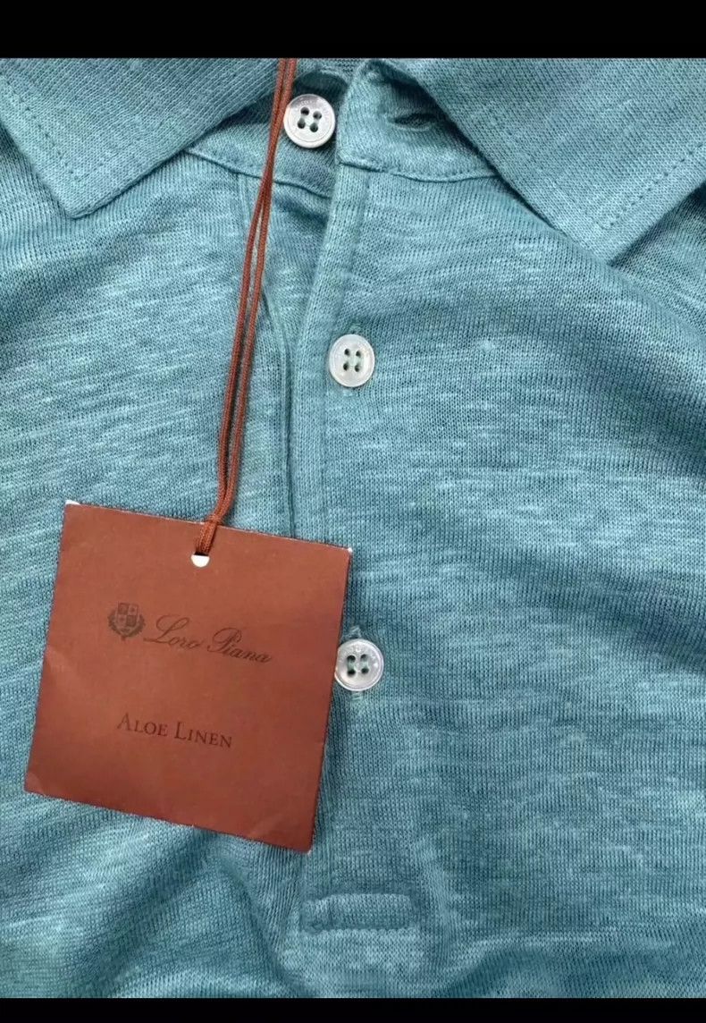 Loro Piana Loro Piana Solid short-sleeved Polo shirt Size US XL / EU 56 / 4 - 5 Thumbnail