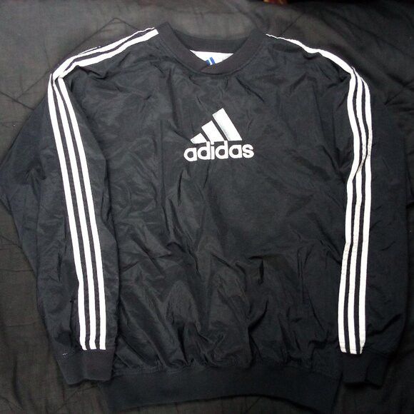 Adidas × Vintage Vintage 90s Adidas Logo Pullover Windbreaker Jacket Size US M / EU 48-50 / 2 - 2 Thumbnail
