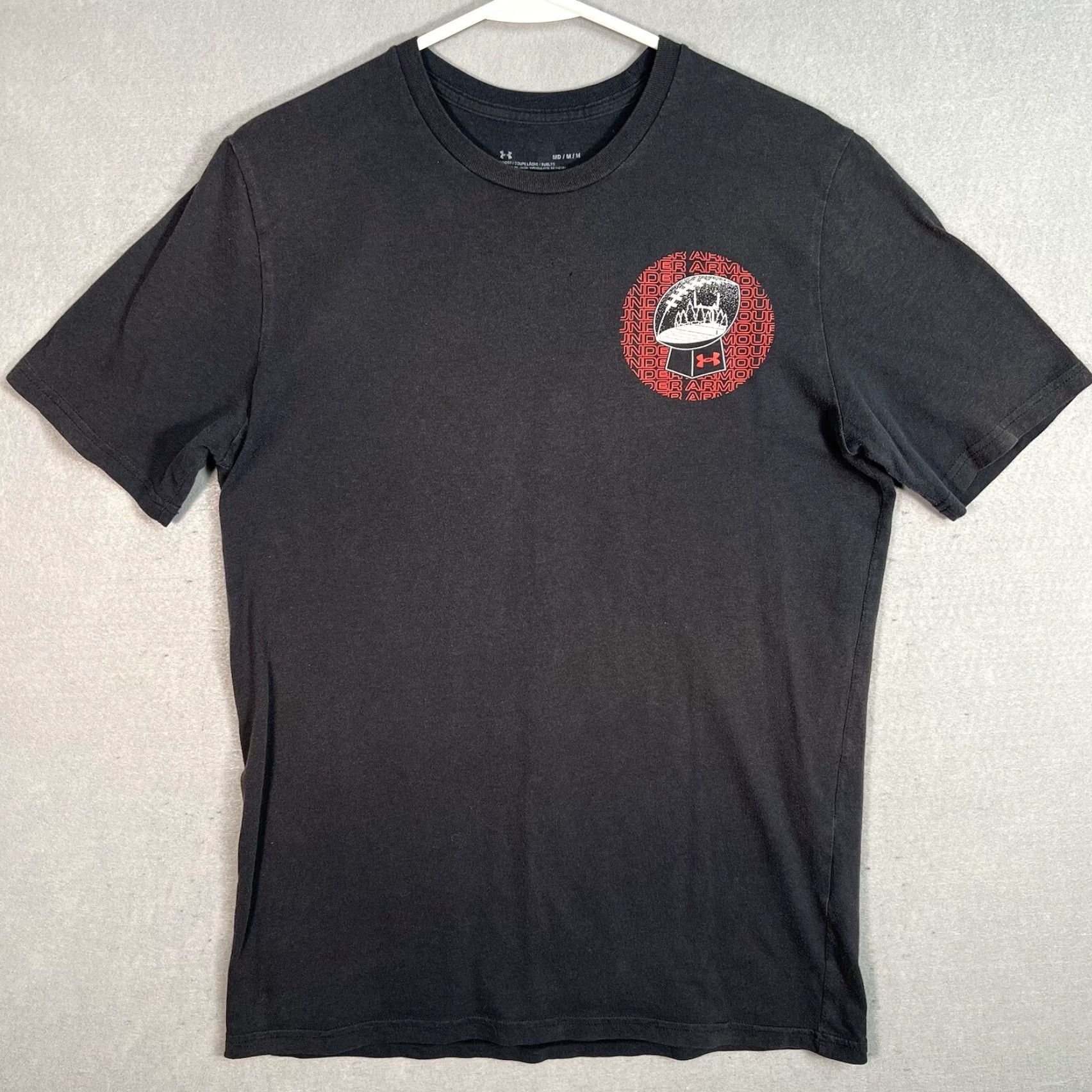 Under Armour VINTAGE Under Armour Football T-Shirt Adult Medium Black Mens Size US M / EU 48-50 / 2 - 2 Thumbnail