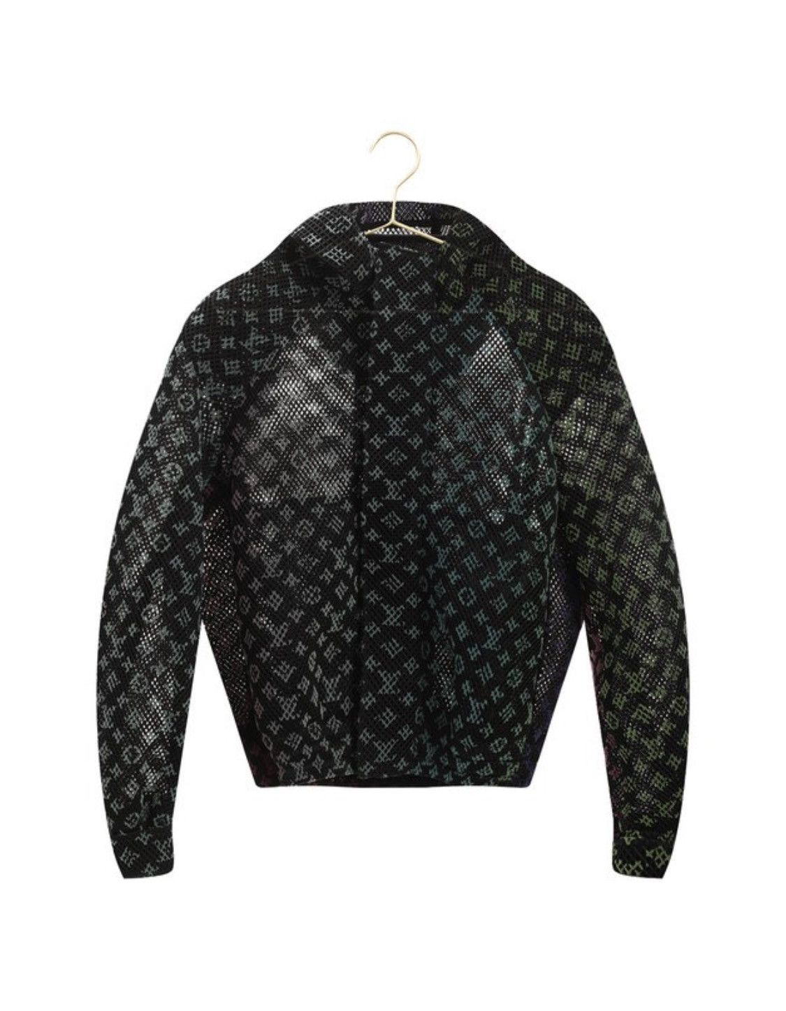 Louis Vuitton NEW! Louis Vuitton Monogram Mesh Amen Break Hood Jacket ...