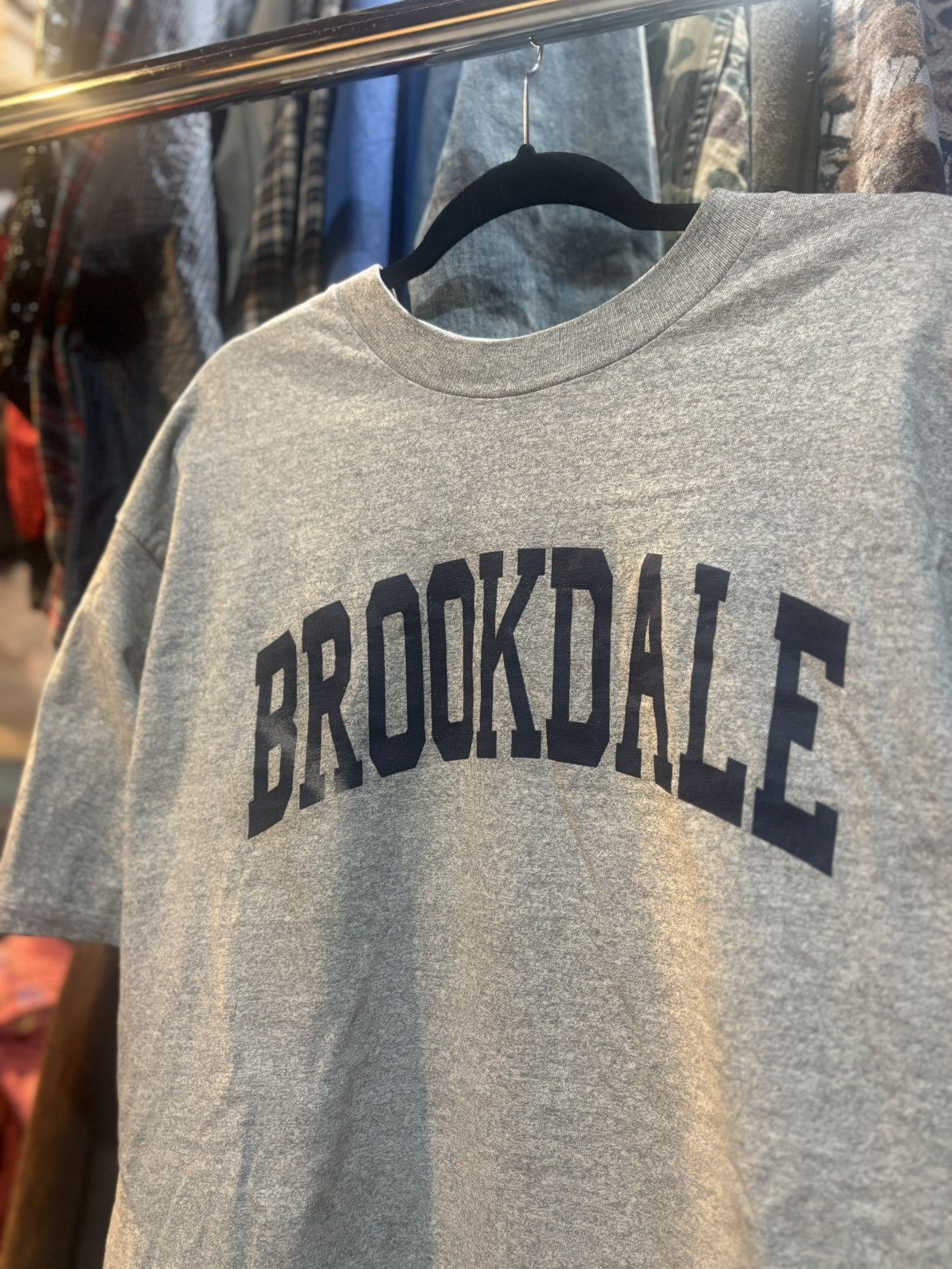Vintage Vintage Single Stitch Brookdale College Gray Tee Size US XL / EU 56 / 4 - 2 Thumbnail