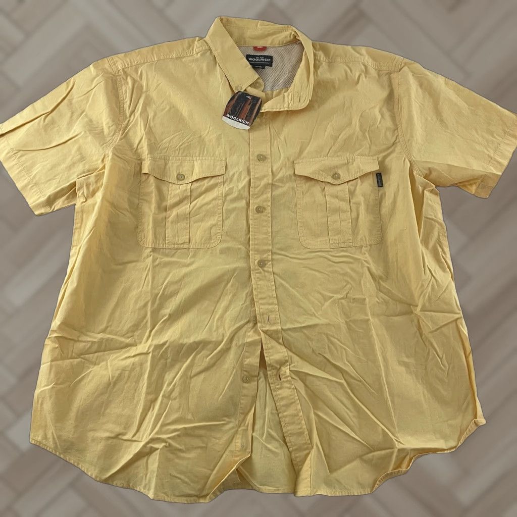 Vintage Woolrich Short Sleeve Button-Up Shirt XXL Men Yellow Size US XXL / EU 58 / 5 - 1 Thumbnail