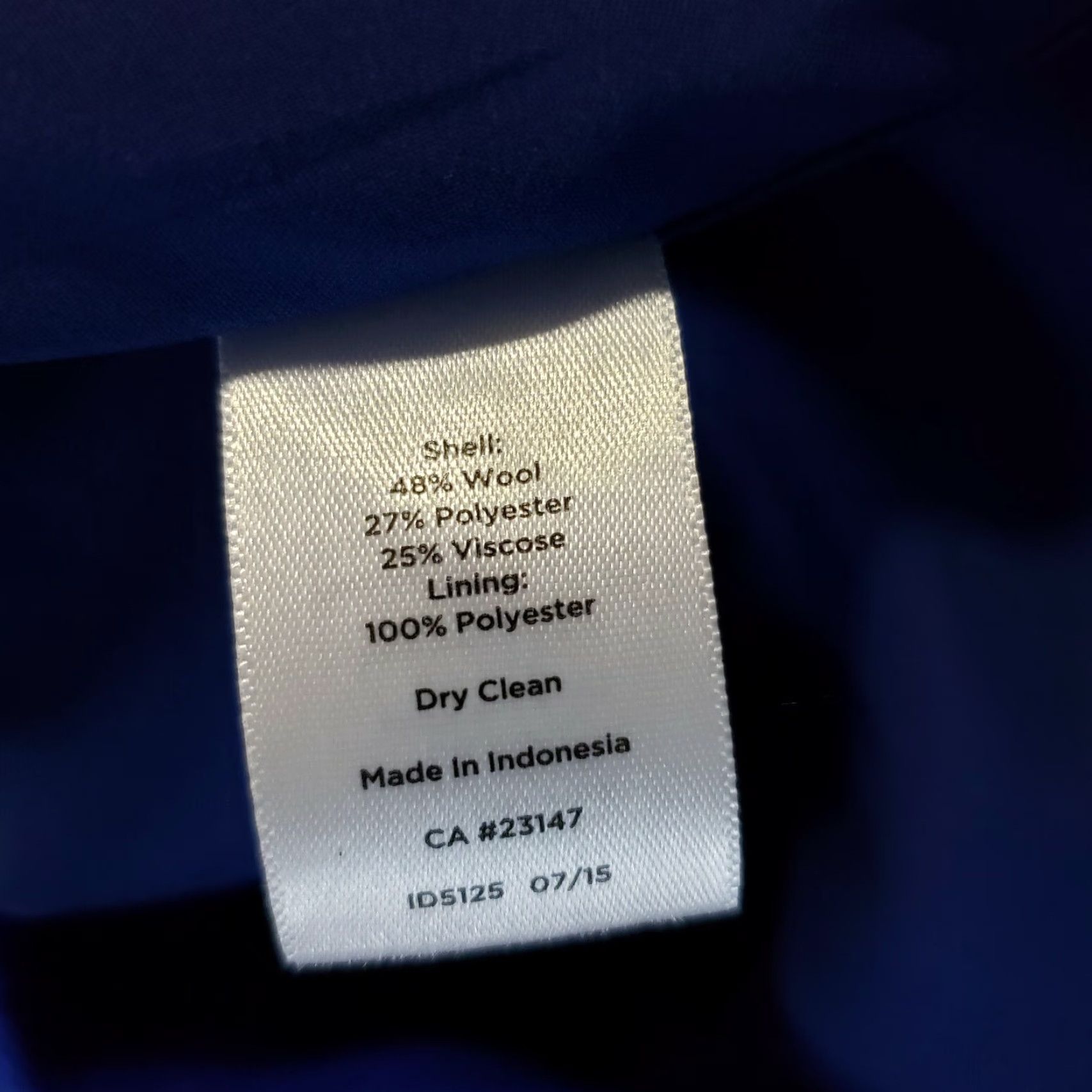 Talbots Talbots Skirt Womens Pencil Sz 4P Blue Wool Blend Lined Petite Short 19" 15" Waist Solid Size 27" / US 4 / IT 40 - 4 Thumbnail