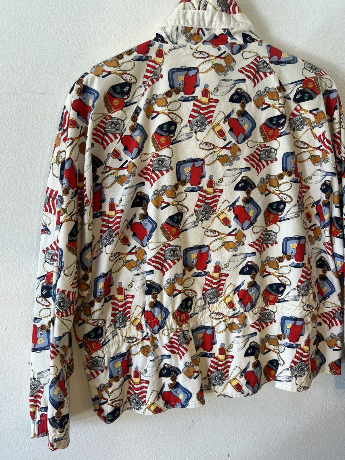 Vintage White vintage 90s American flag zip-up Size US XS / EU 42 / 0 - 3 Thumbnail