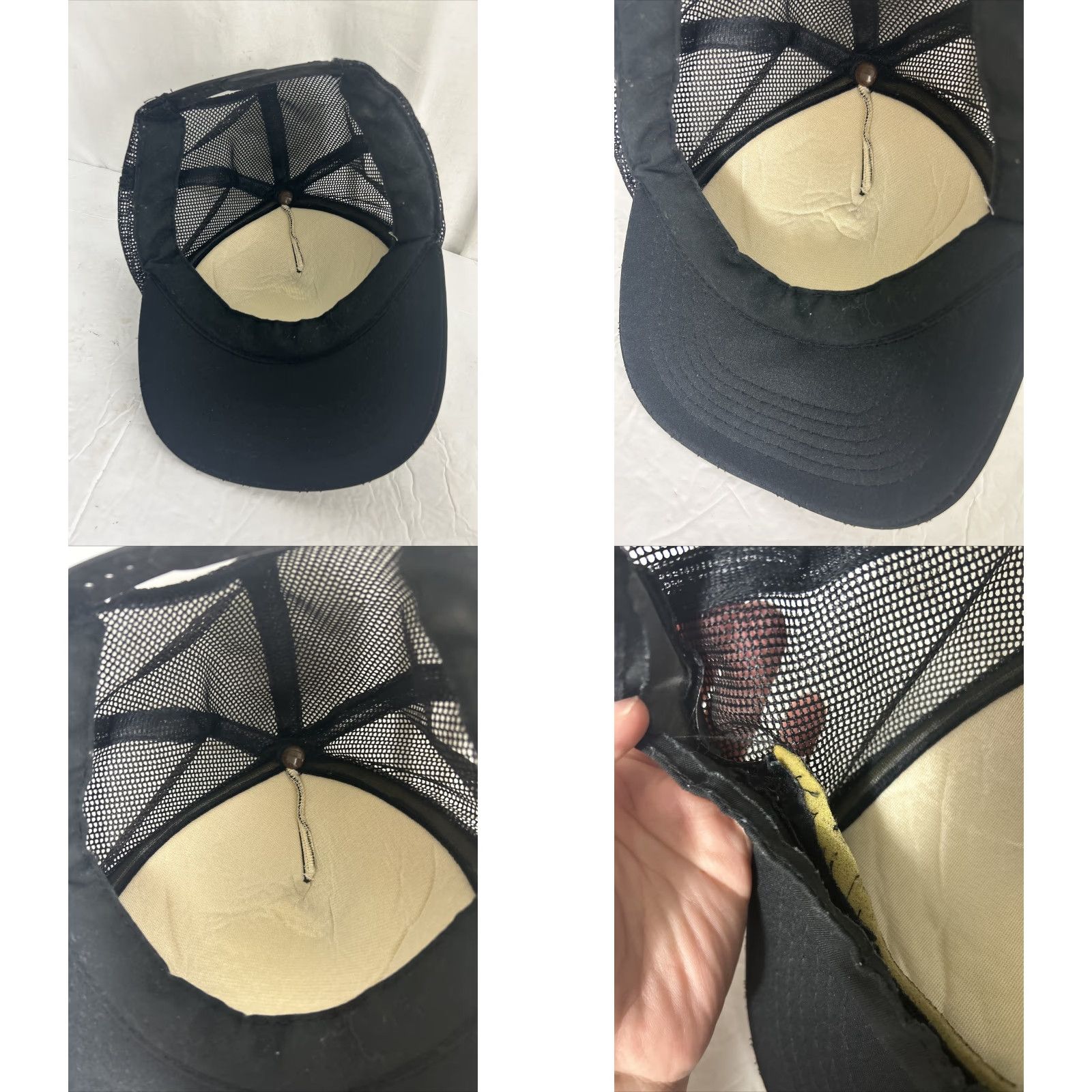 Disney VINTAGE Dick Tracy Trucker Hat Black SnapBack Adjustable Distressed Men One Size Disney Kapit? Size ONE SIZE - 9 Thumbnail