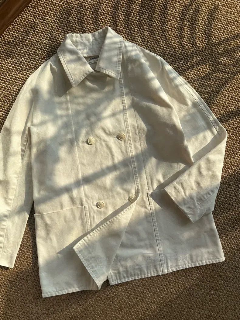 Hermes Hermes Cotton Removable Collar Jacket, Women's, White Size XS / US 0-2 / IT 36-38 - 1 Thumbnail