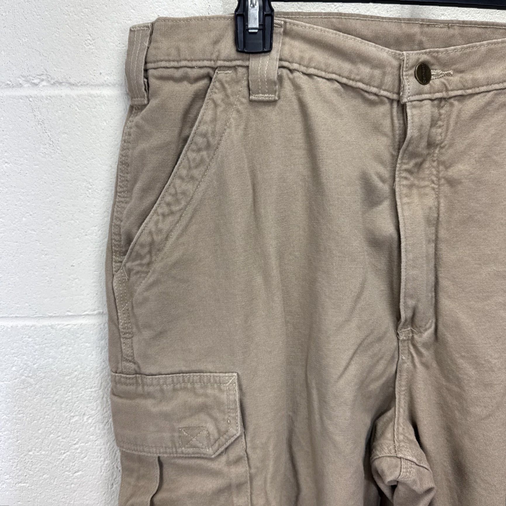 Carhartt Carhartt Mens Cargo Pants Size 38x34 Canvas Workwear Khaki Relaxed Fit Classico Size US 38 / EU 54 - 2 Thumbnail
