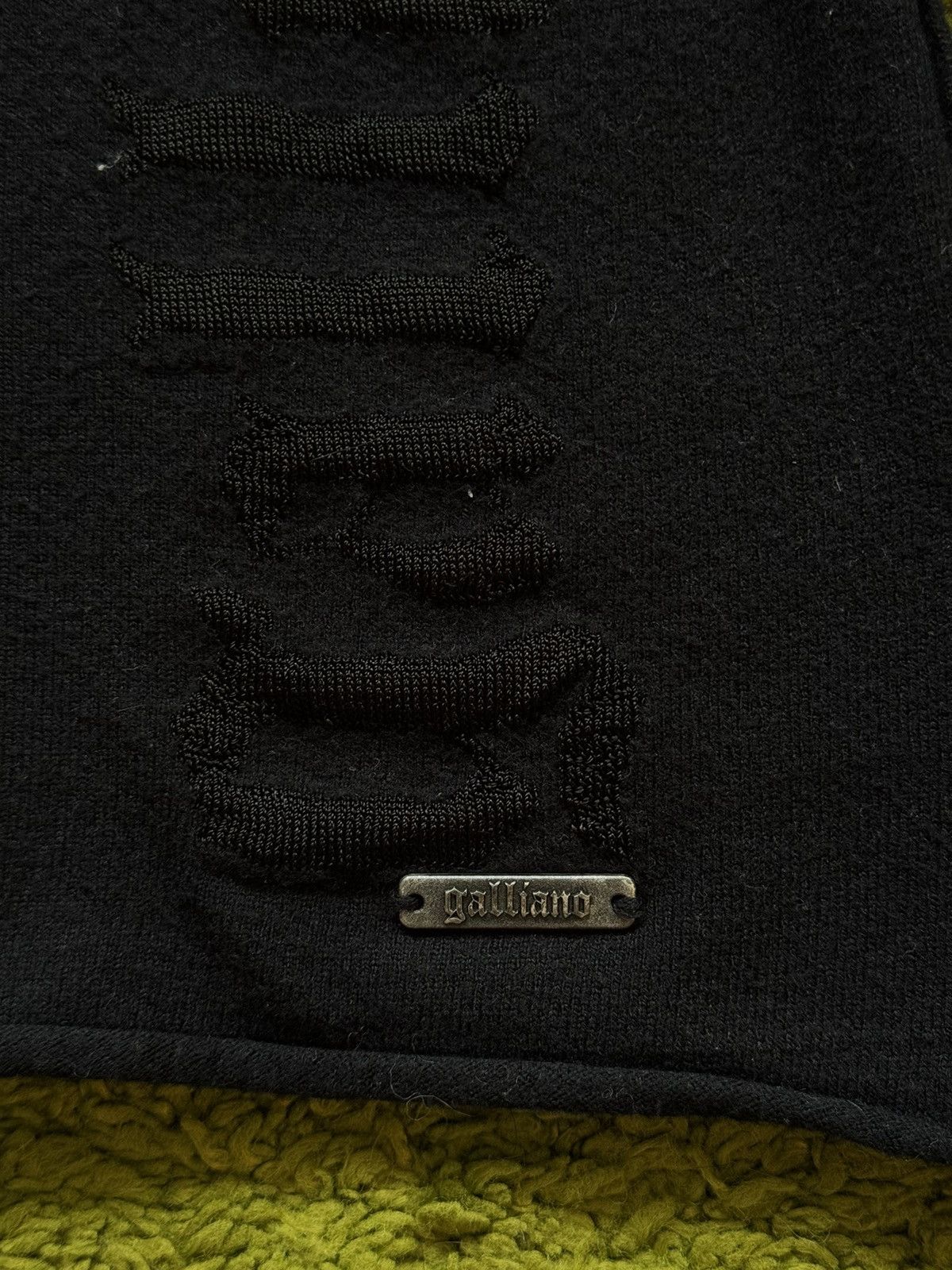 John Galliano × Vintage Galliano 2000s archive vintage knit logo wool sweater Y2K Size M / US 6-8 / IT 42-44 - 3 Thumbnail