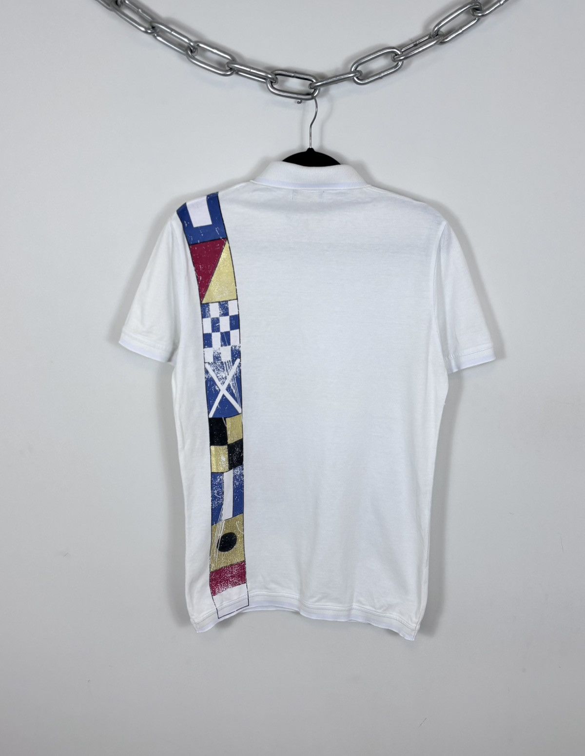 Iceberg Ice Iceberg International Flags White Big Logo Polo Shirt Size US M / EU 48-50 / 2 - 2 Thumbnail