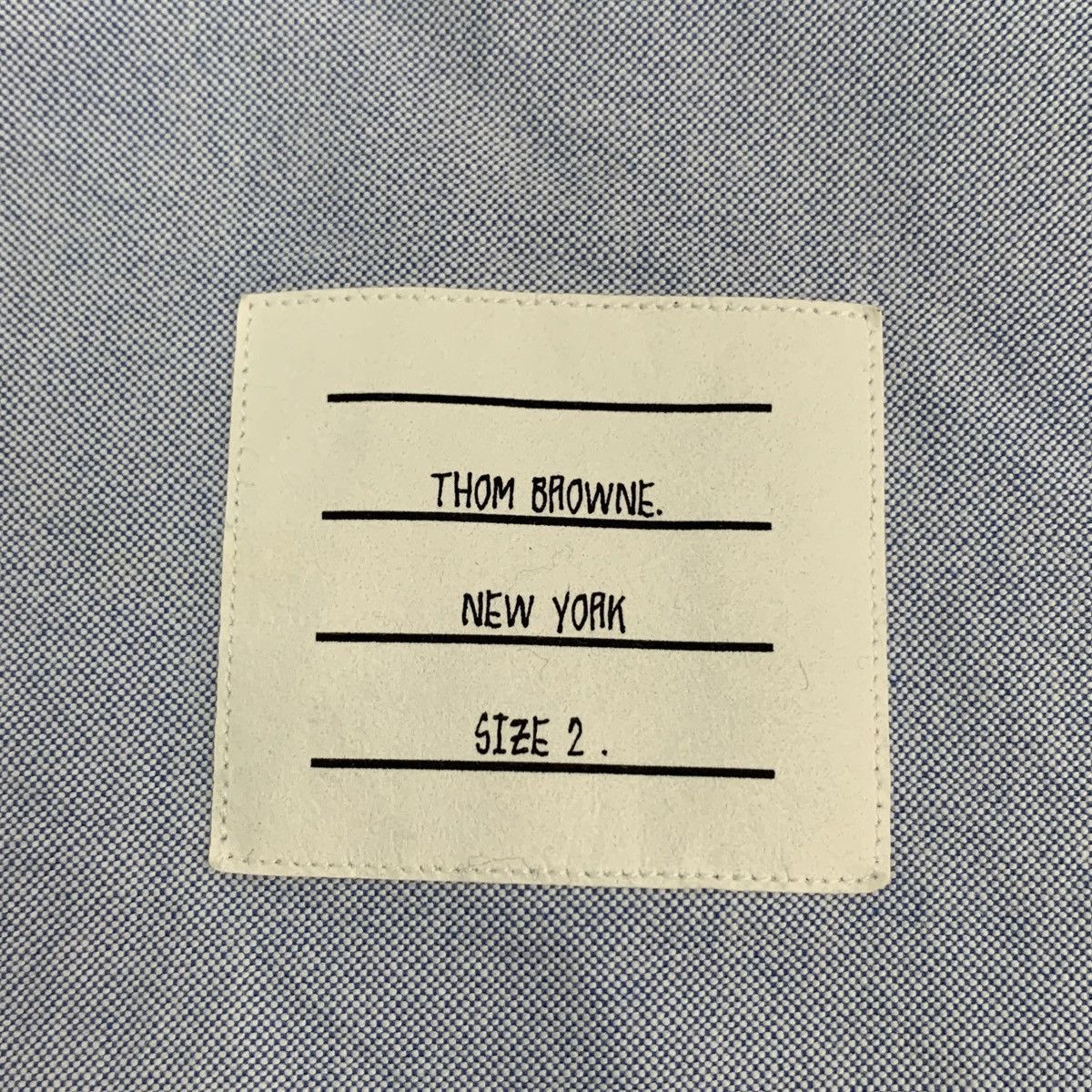 Thom Browne Thom Browne Light Blue Four-Bar Long Sleeve Shirt K26WX Size US M / EU 48-50 / 2 - 5 Thumbnail