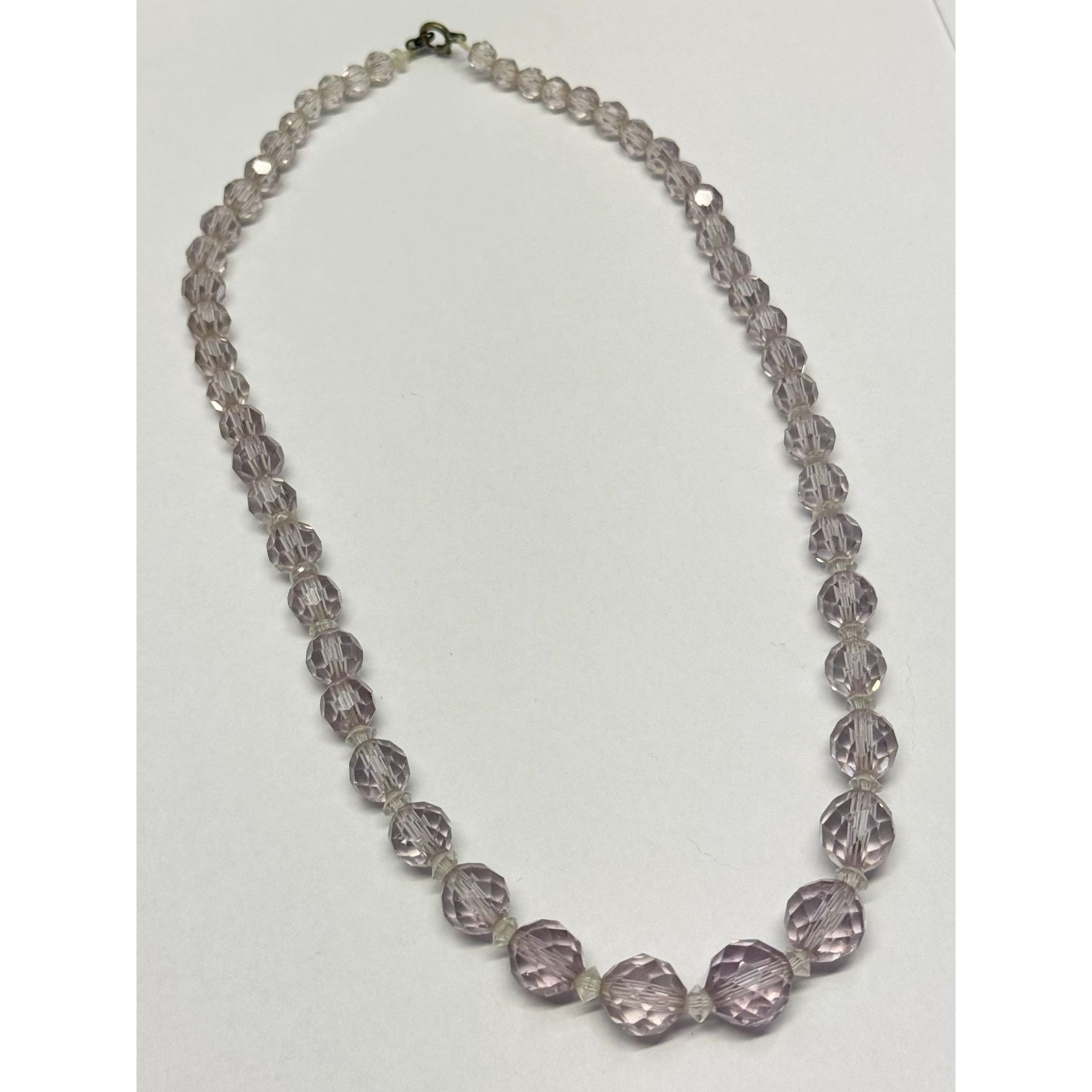 Vintage Vintage purple crystal beaded necklace Size ONE SIZE - 2 Thumbnail