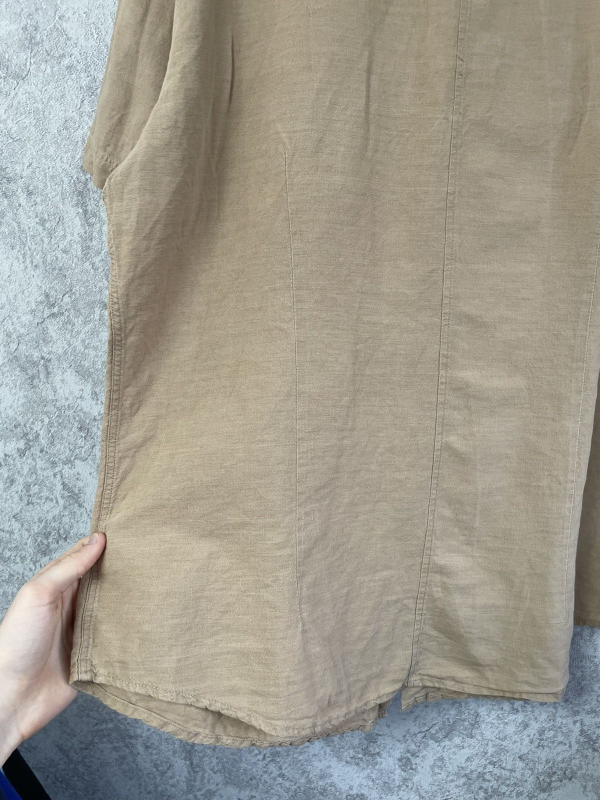 Balmain Balmain Linen/Cotton Brown Short Sleeve Shirt Button Up Size US XL / EU 56 / 4 - 16 Thumbnail