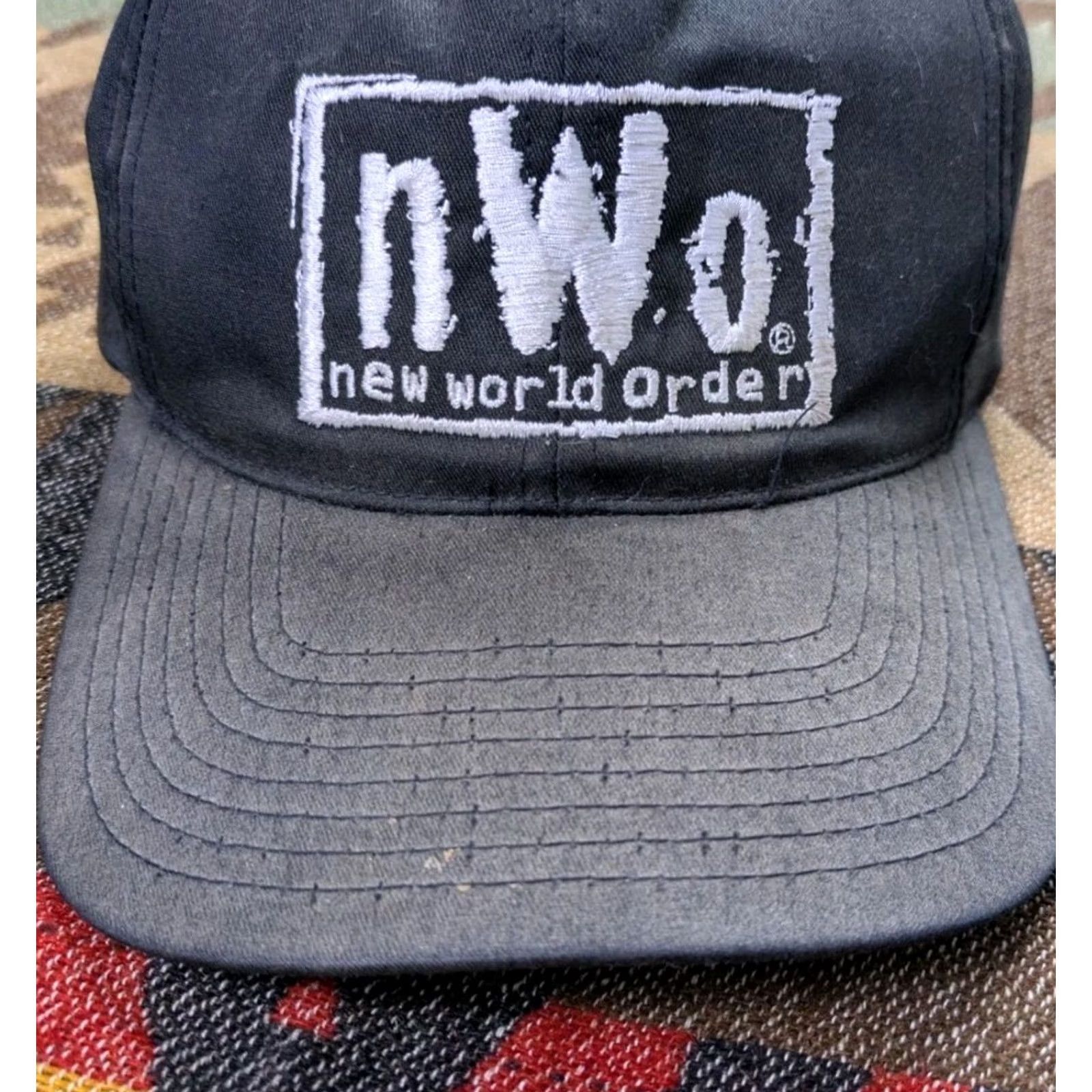 Vintage VINTAGE 1998 NWO Hat WCW New World Order WWE WWF Wrestling Snapback Cap OSFM Size ONE SIZE - 2 Thumbnail