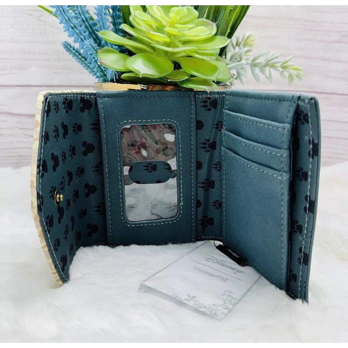 Disney Loungefly Disney Mickey Mouse Leopard Suede Small Wallet Box Size ONE SIZE - 4 Thumbnail