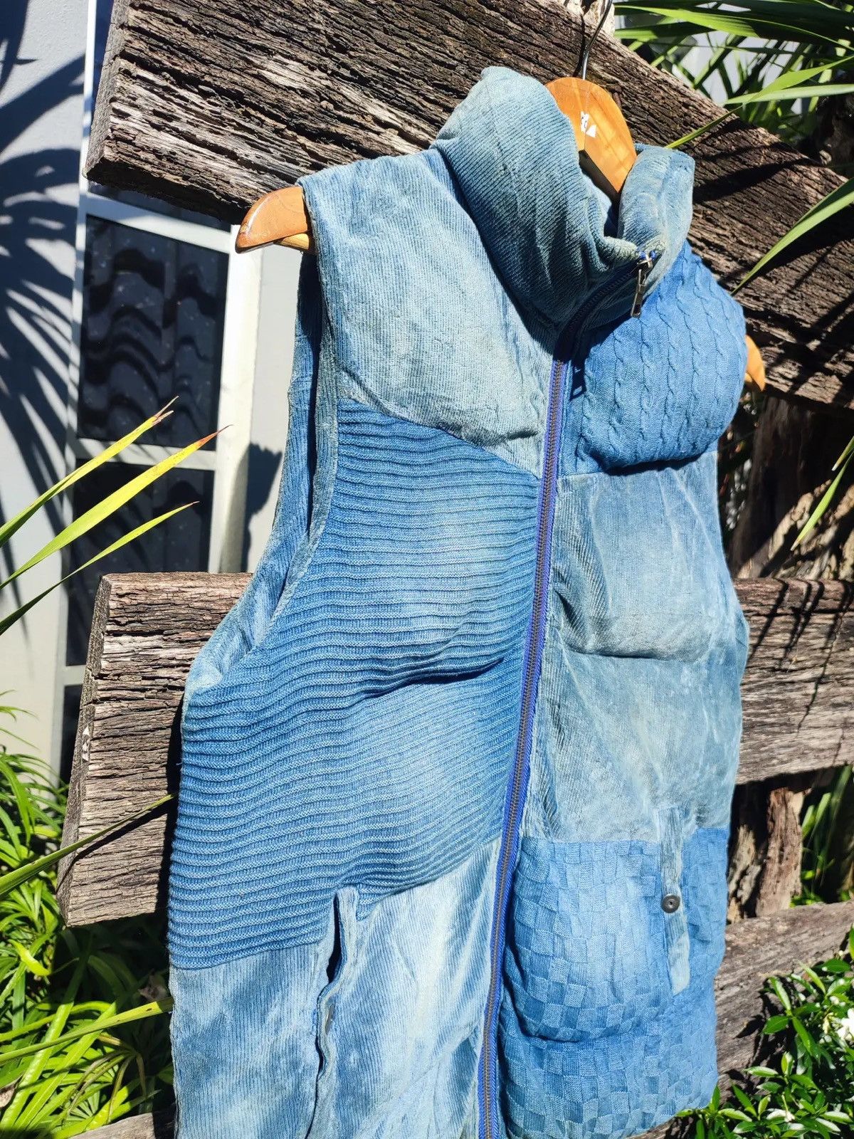 Vintage “in the attic” Patchwork Quilted Puffer Vest